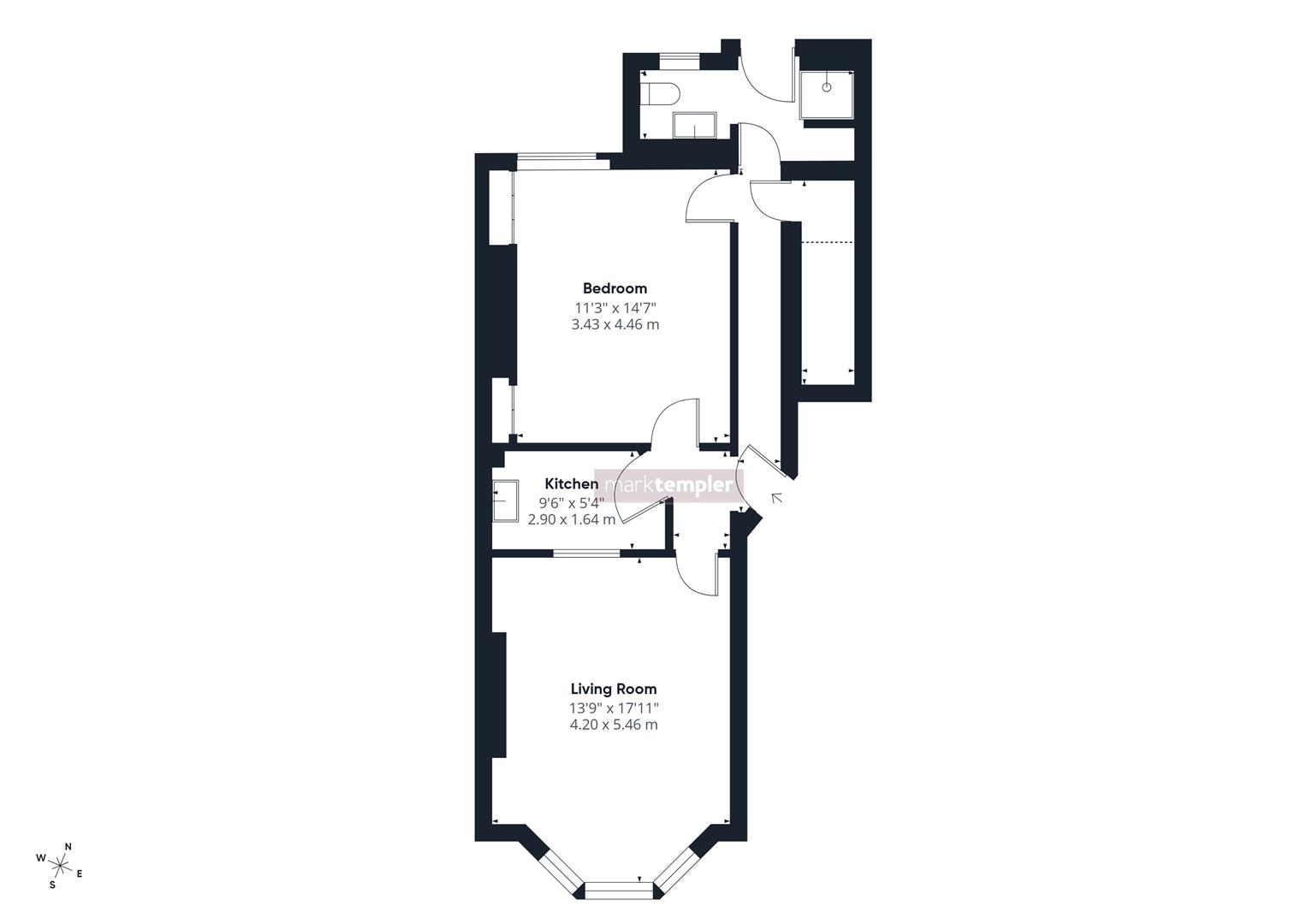 Flat 5, 13, Sunnyside Road, Clevedon floorplan