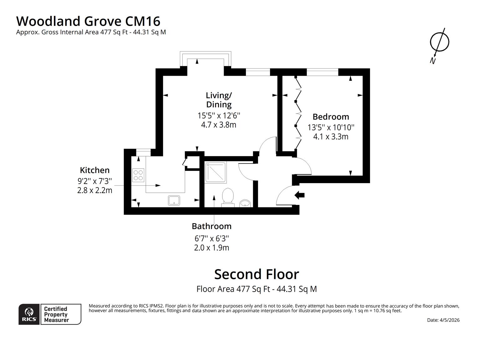 176, Woodland Grove, Epping floorplan