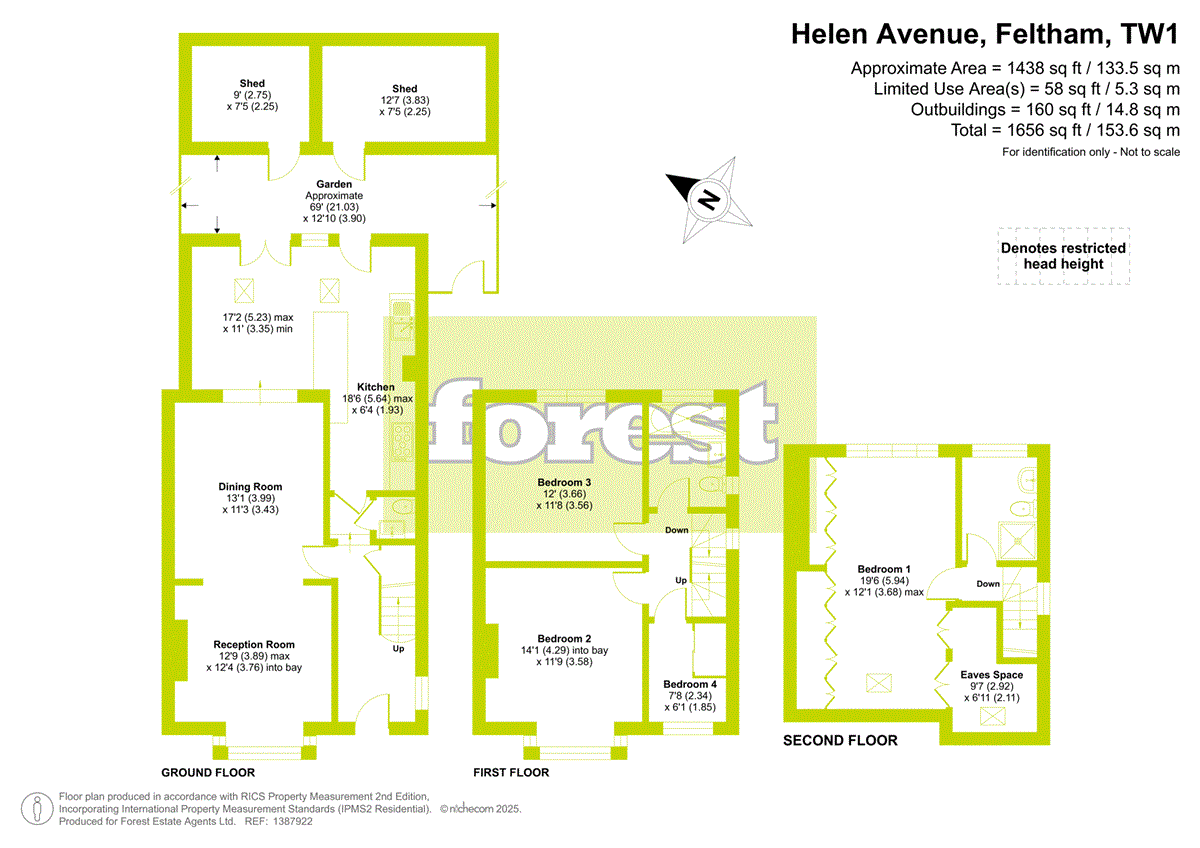 14, Helen Avenue, Feltham floorplan