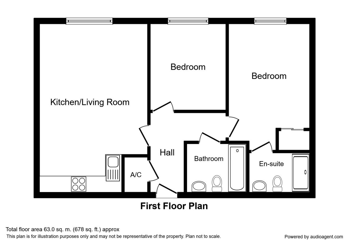 2 Bedrooms Flat to rent in Walsworth Road, Hitchin SG4