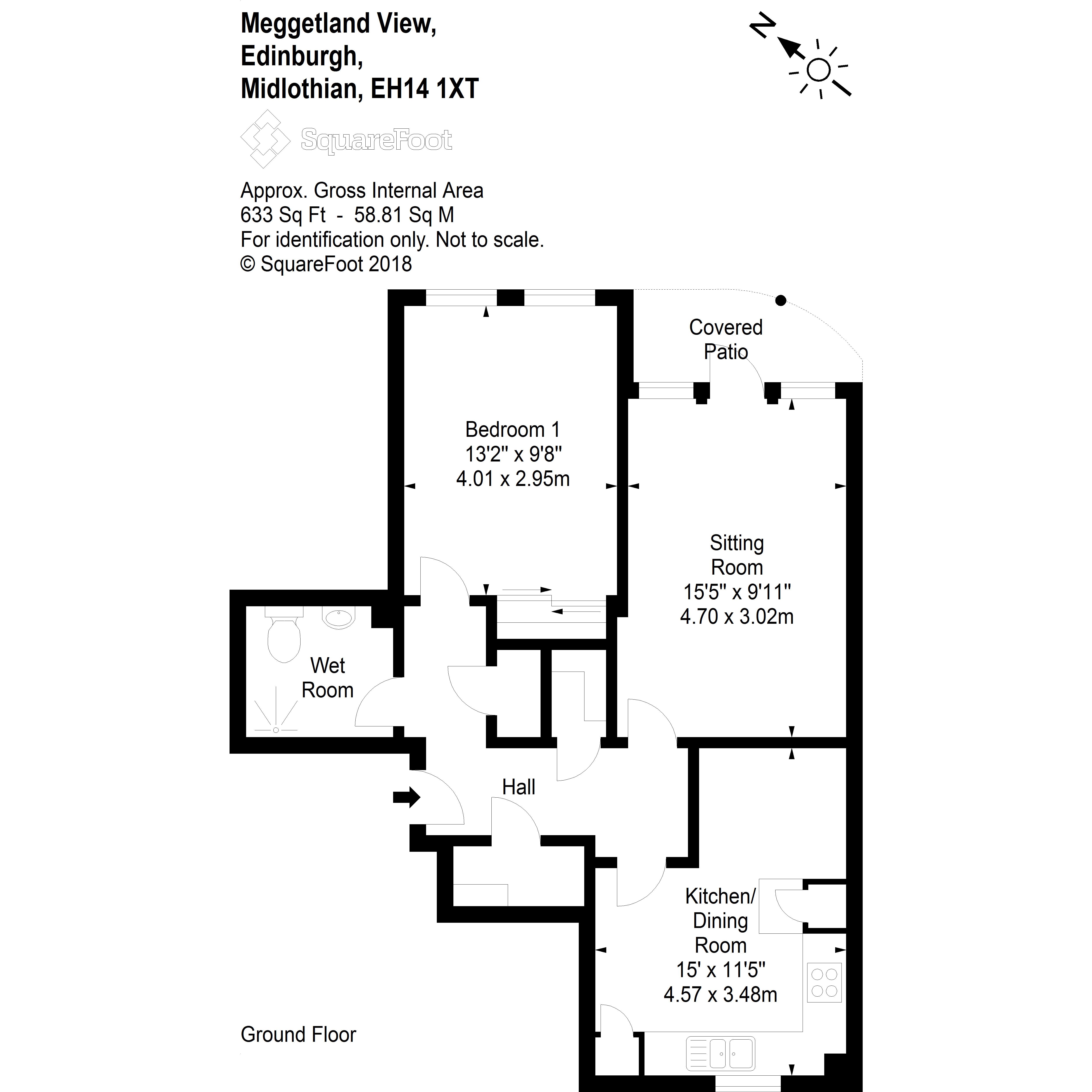 1 Bedrooms Flat for sale in 8 (Flat 2) Meggetland View, Edinburgh EH14