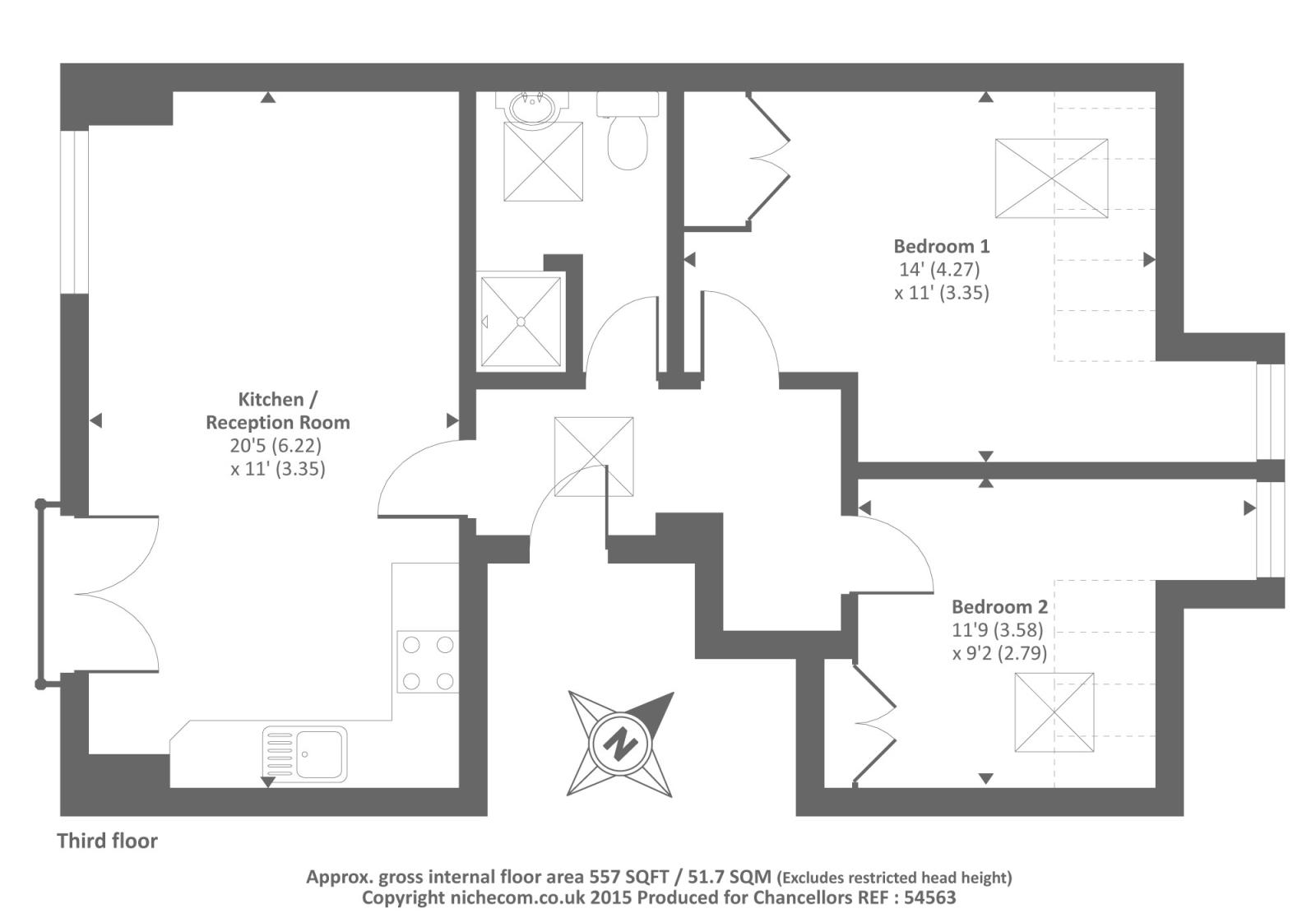 2 Bedrooms Flat to rent in Richmond, Surrey TW10