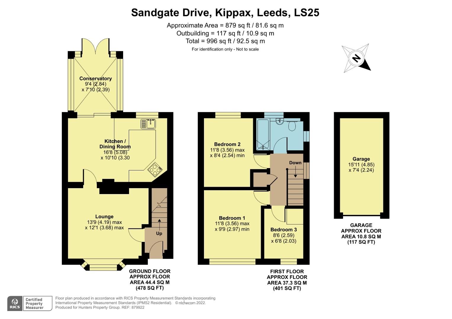 Sandgate Drive, Kippax, Leeds LS25, 3 bedroom property for sale