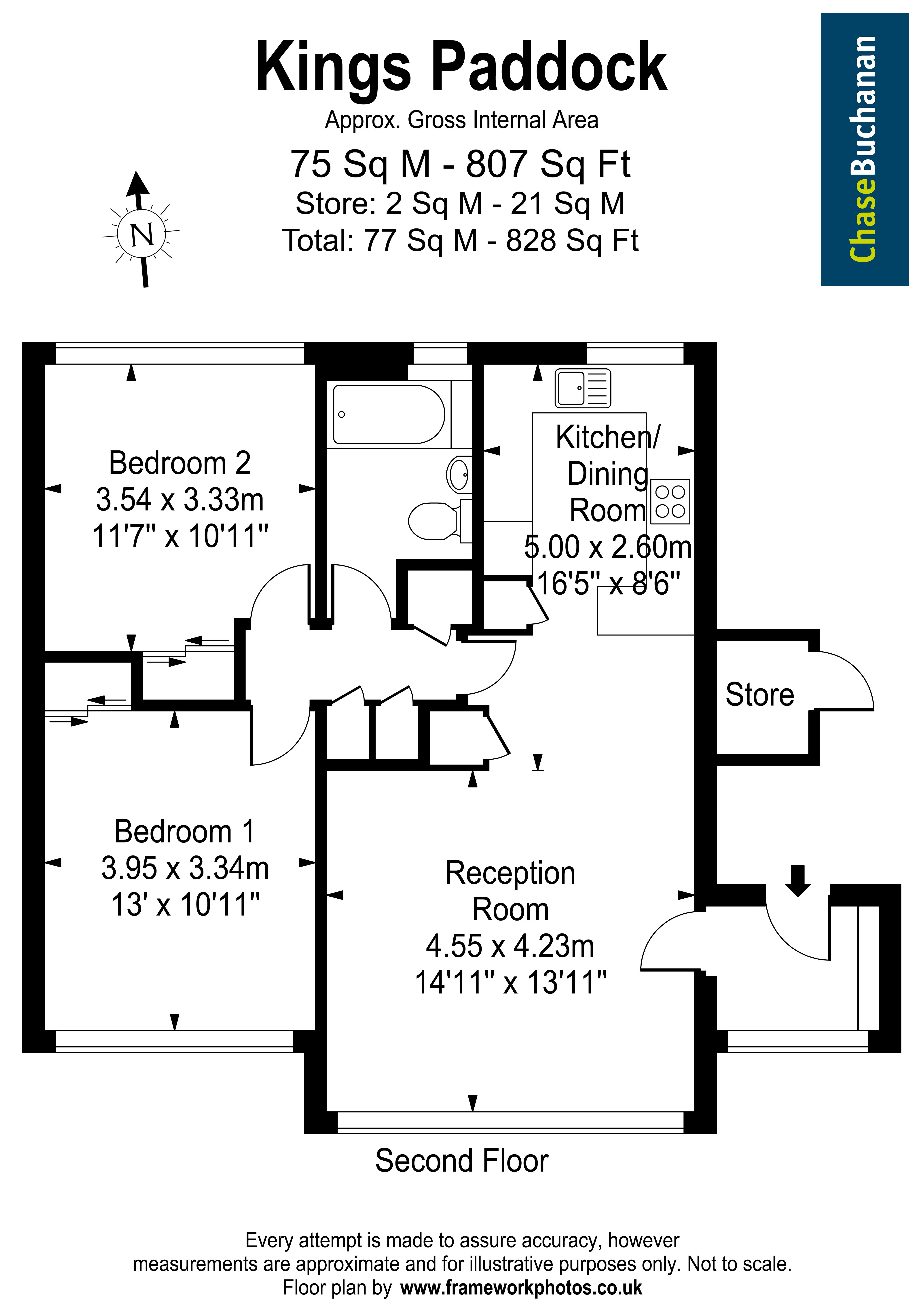 45, Kings Paddock, Hampton floorplan