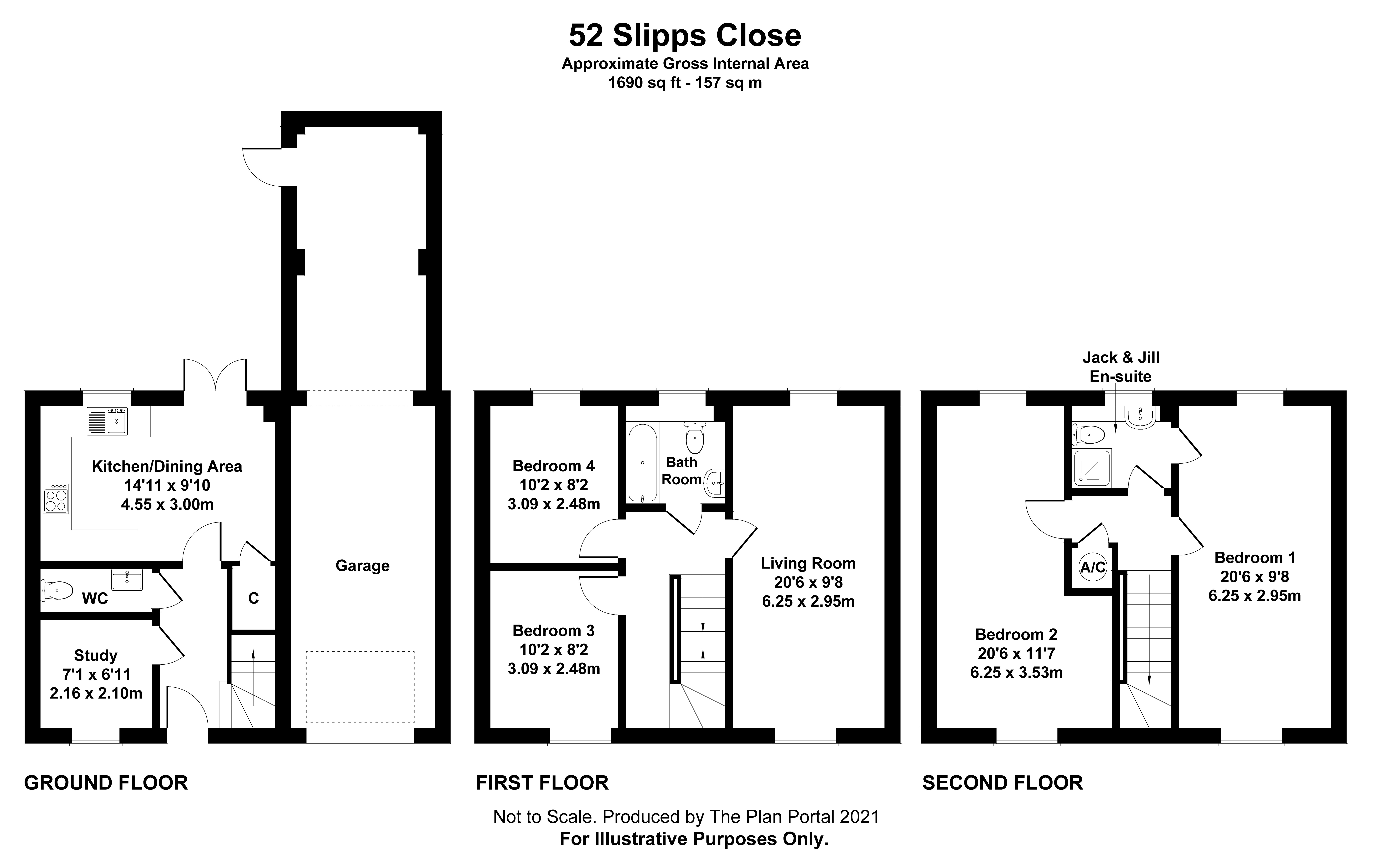 52, Slipps Close, Somerset floorplan