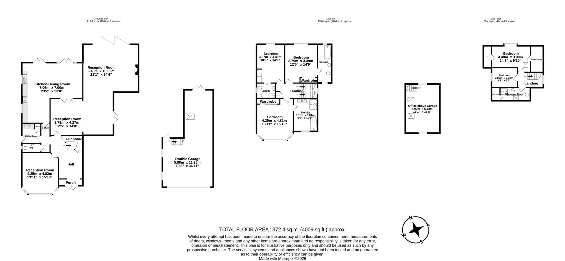 25, Links Road, Epsom floorplan