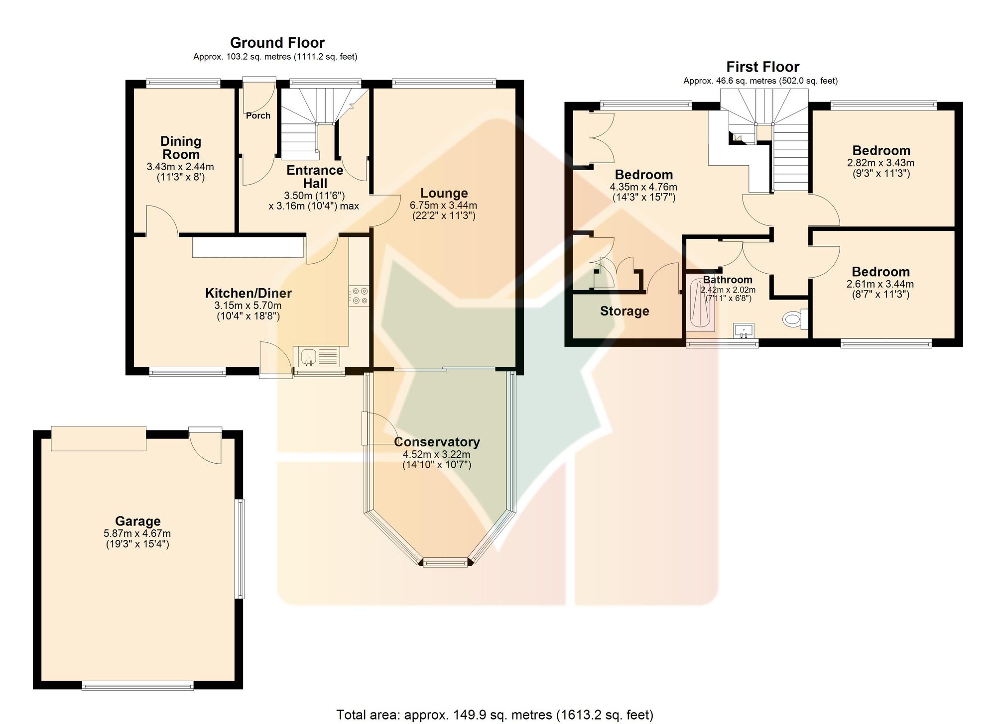 3 Cavendish Drive, Gainsborough floorplan
