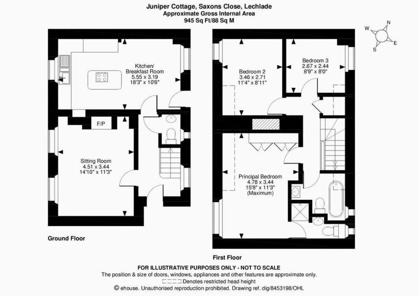 Saxons Close, Filkins floorplan