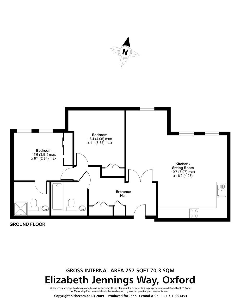 2 Bedrooms Flat to rent in Elizabeth Jennings Way, Oxford OX2