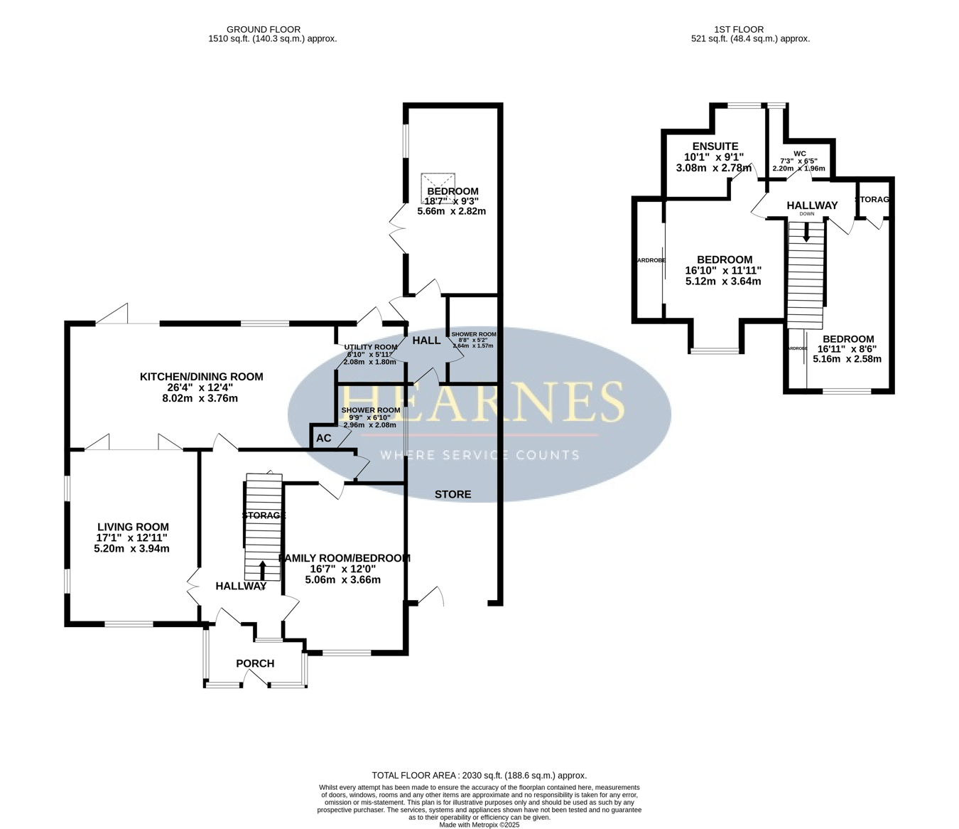 13, Queens Park Avenue, Bournemouth floorplan