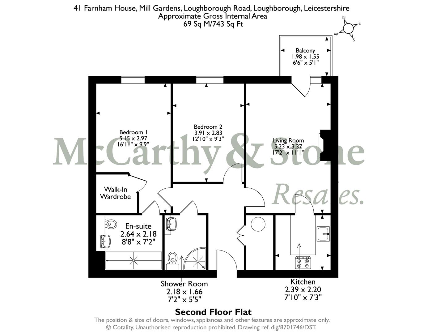 41 Farnham House, Loughborough Road, Quorn floorplan