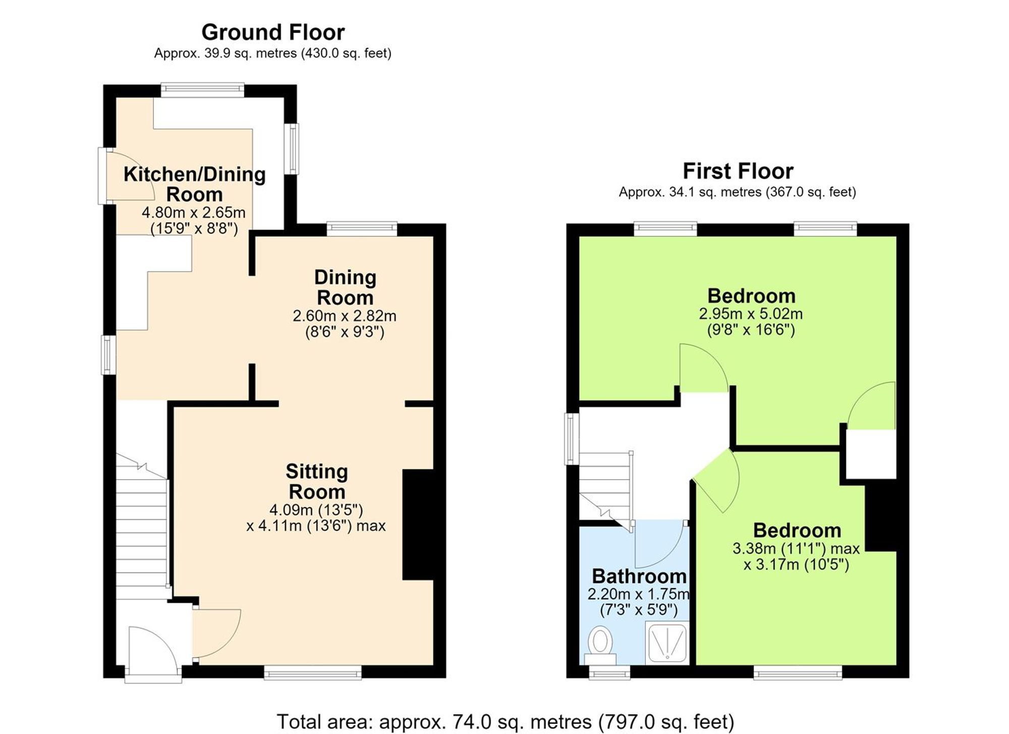 329 Gloucester Street, Manchester floorplan