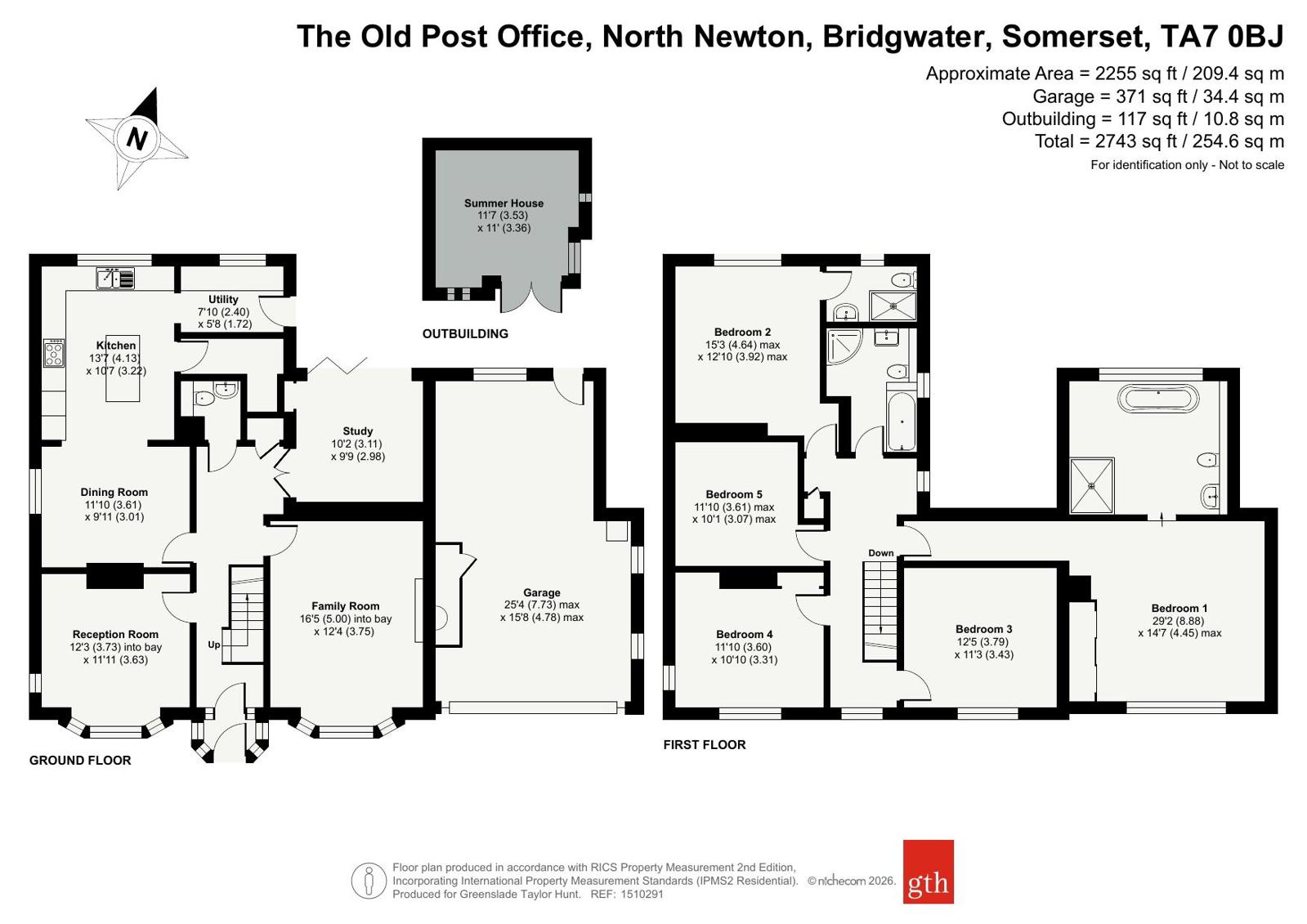 The Old Post Office,, North Newton, Somerset floorplan