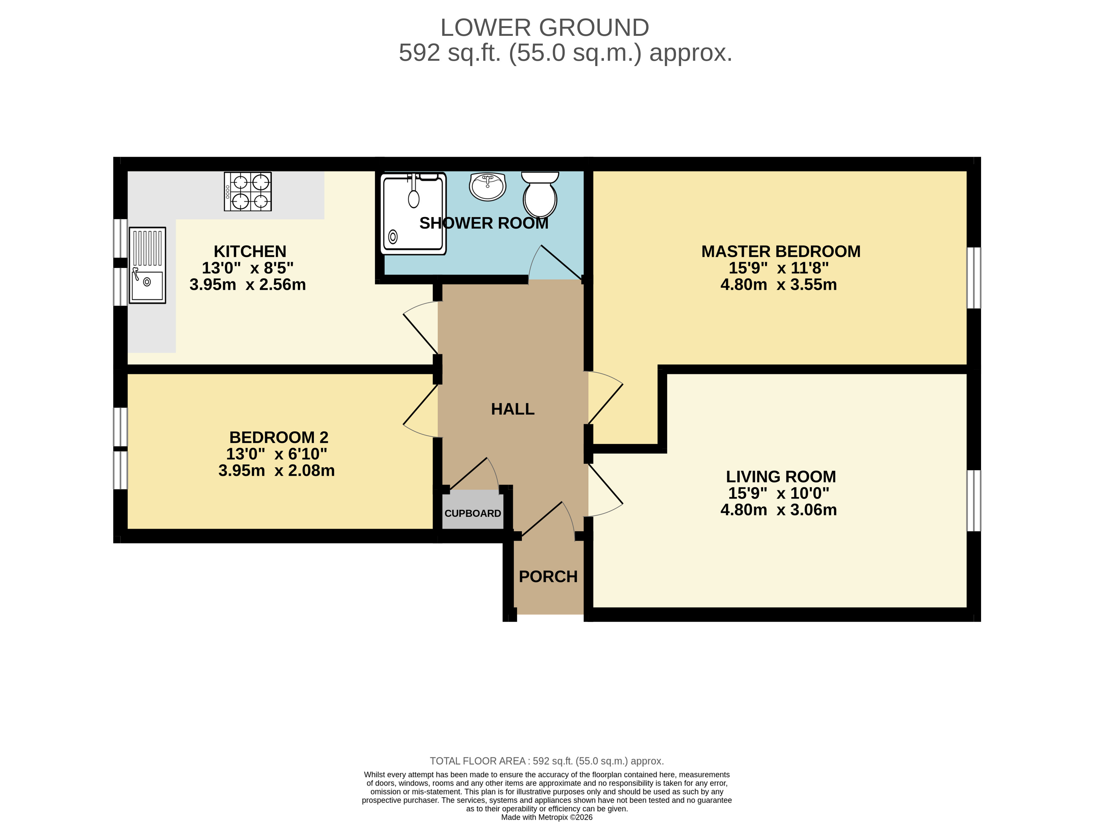 Flat 2 Woodland Court, 2, Woodland Road, Bristol floorplan