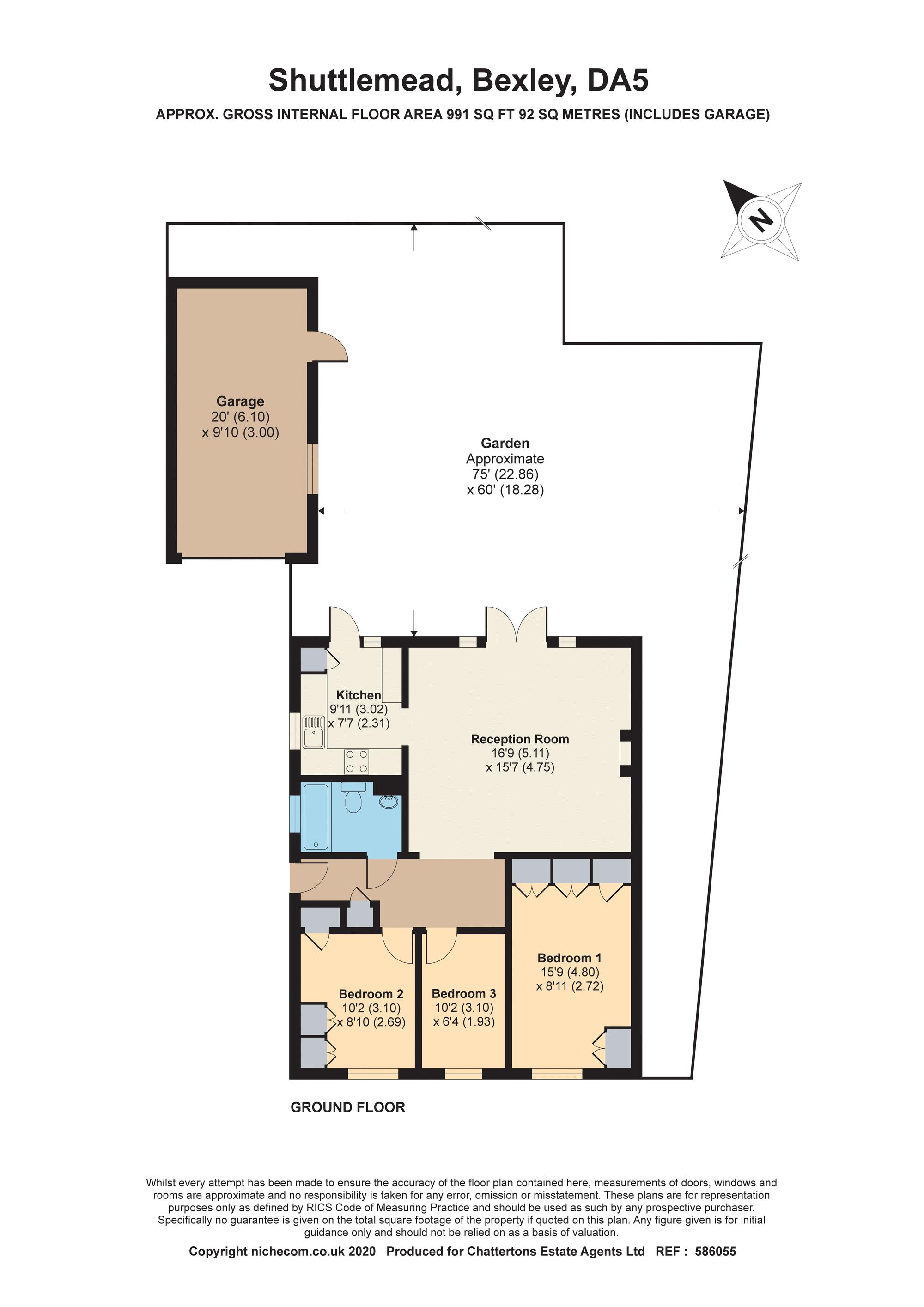 Shuttlemead, Bexley DA5, 3 bedroom detached bungalow for sale