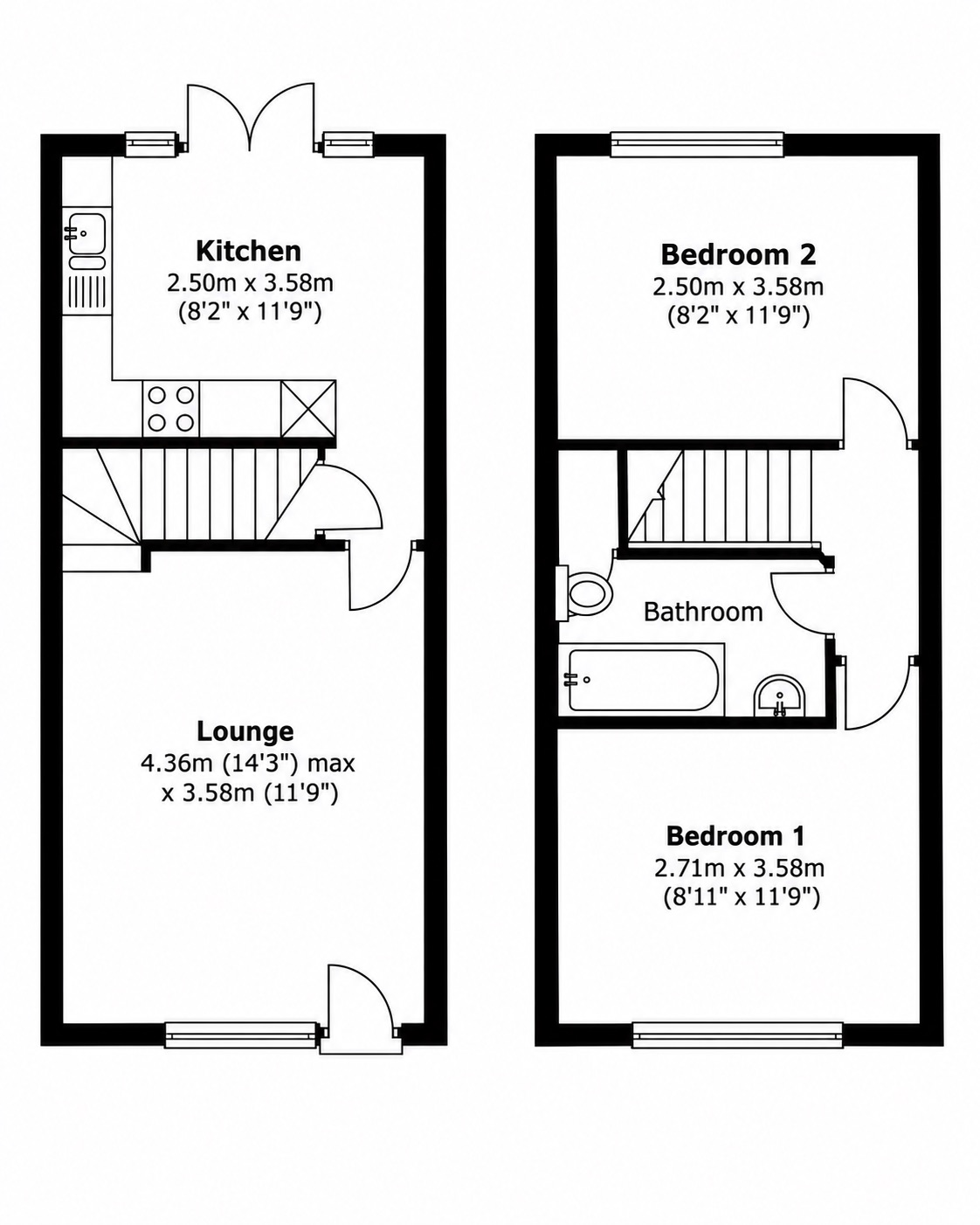 6, Springfield Close Eckington, Sheffield floorplan