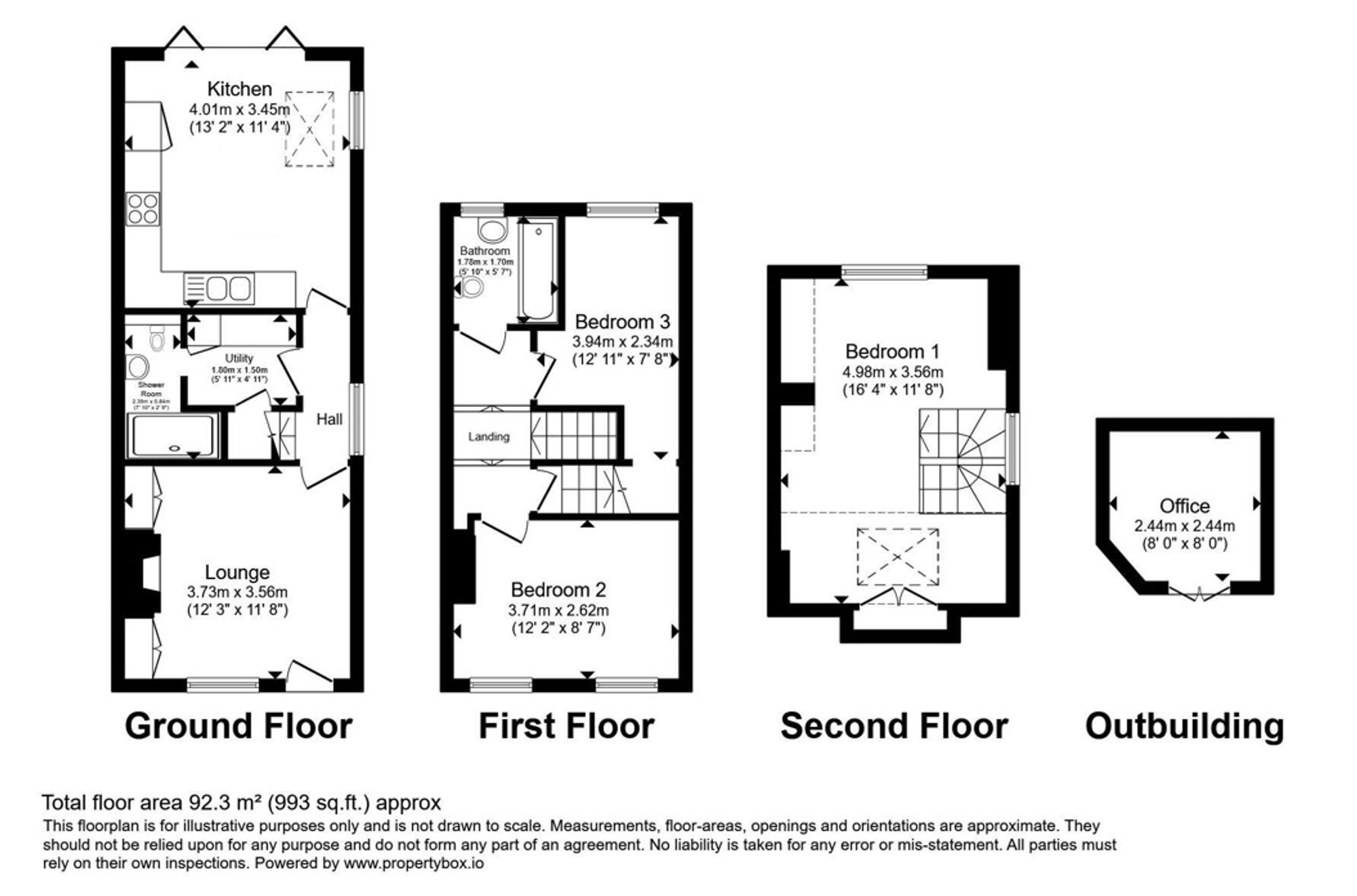 3 Prospect Place Station Road, Tunbridge Wells floorplan