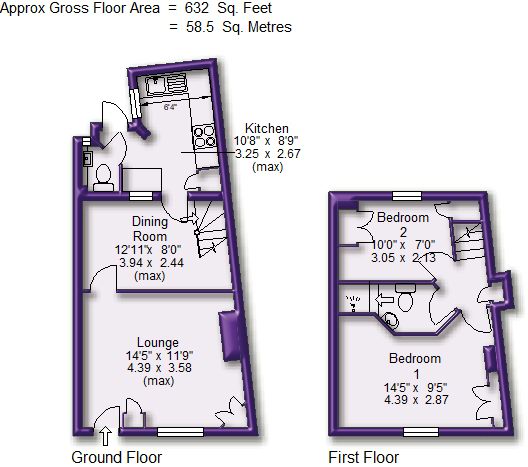 2 Bedrooms Terraced house for sale in Church Brow, Bowdon, Altrincham WA14