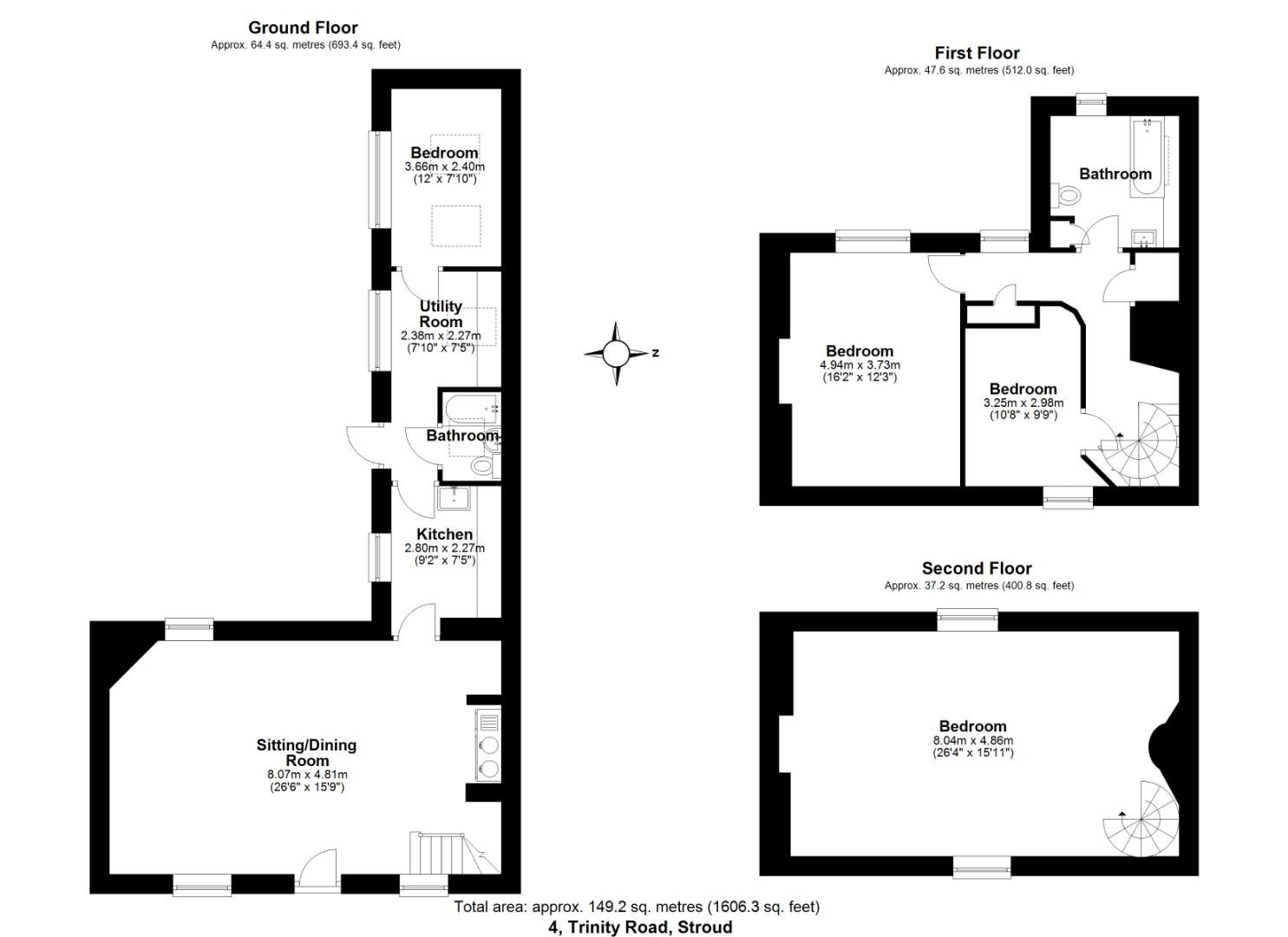 4, Trinity Road, Stroud floorplan