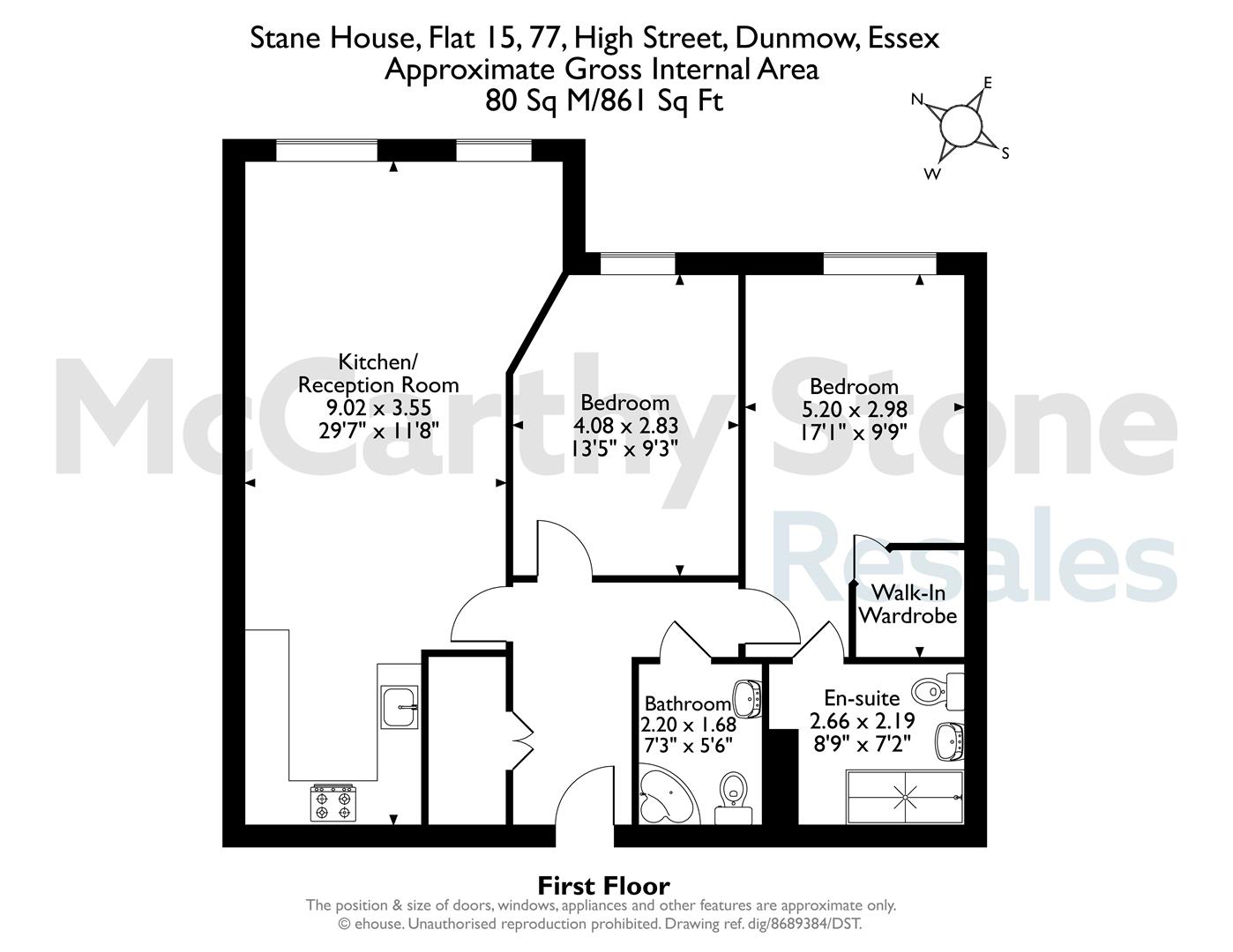 15 Stane House, High Street, Dunmow floorplan