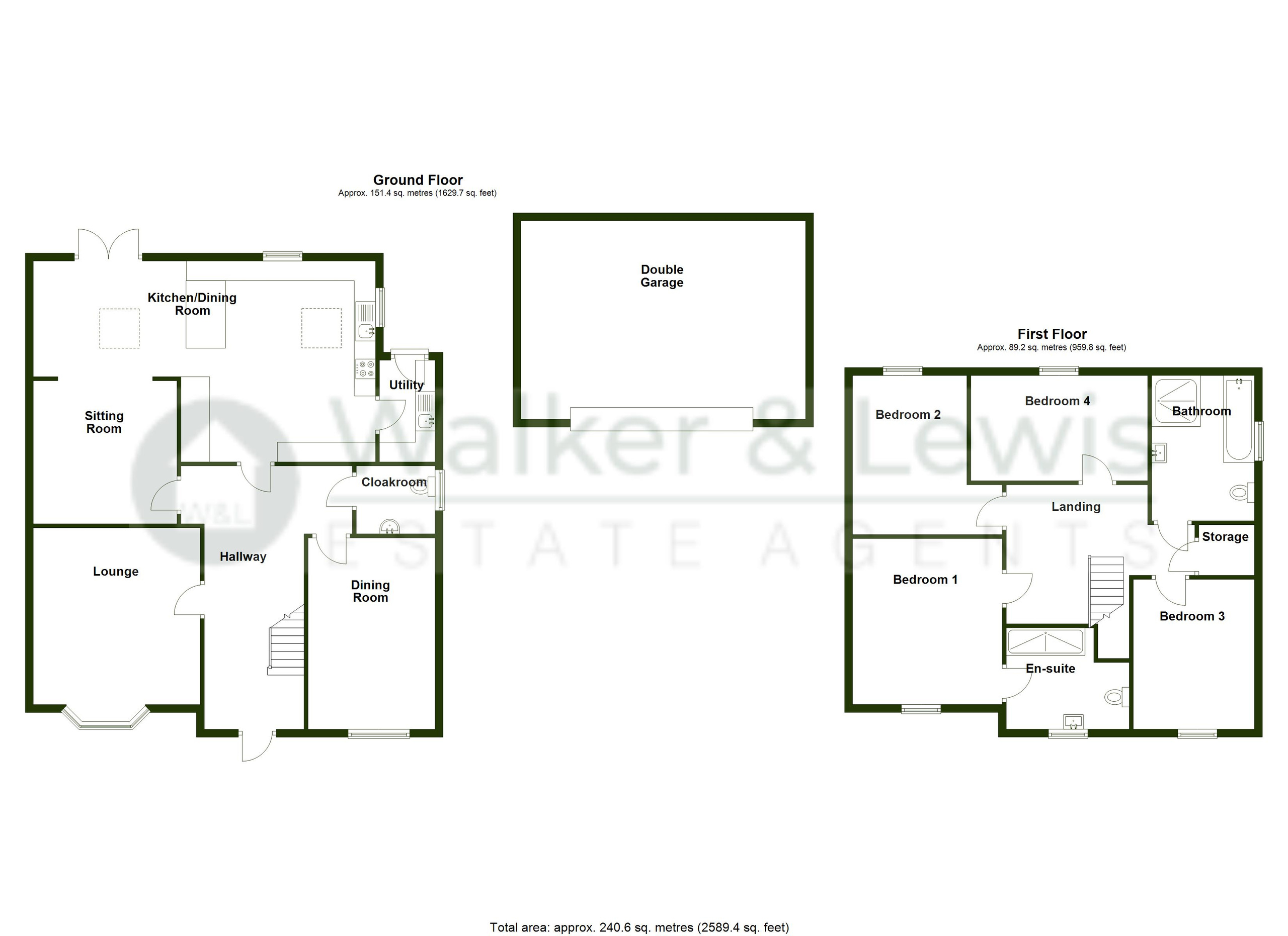 12 The Ferns, Treharris floorplan