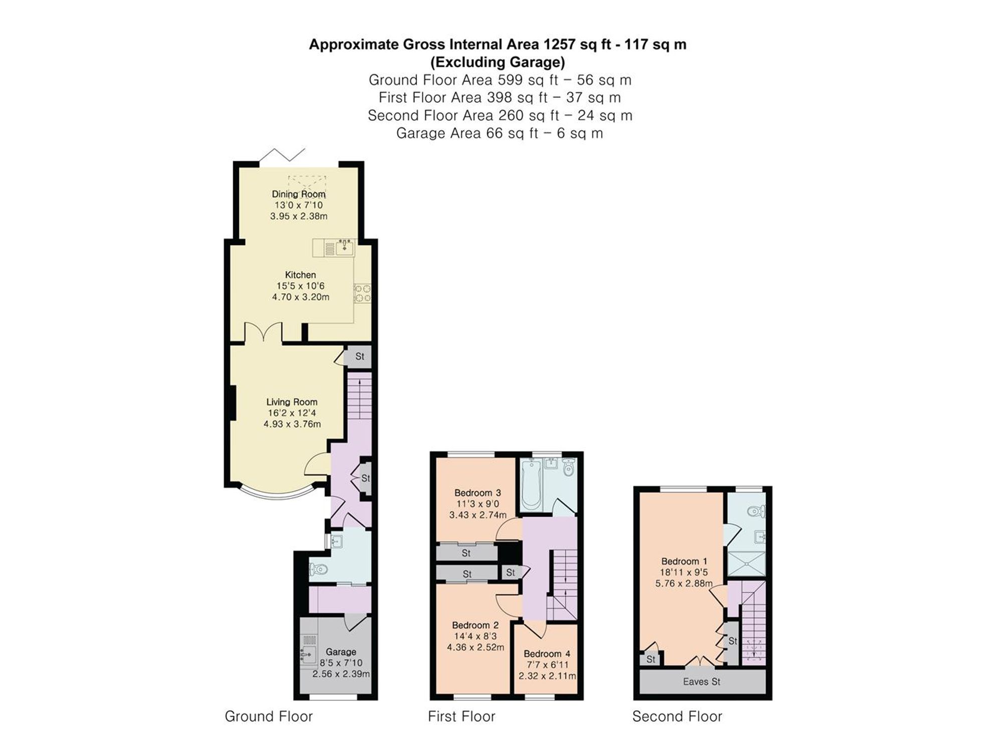 45 Delfcroft, Ware floorplan