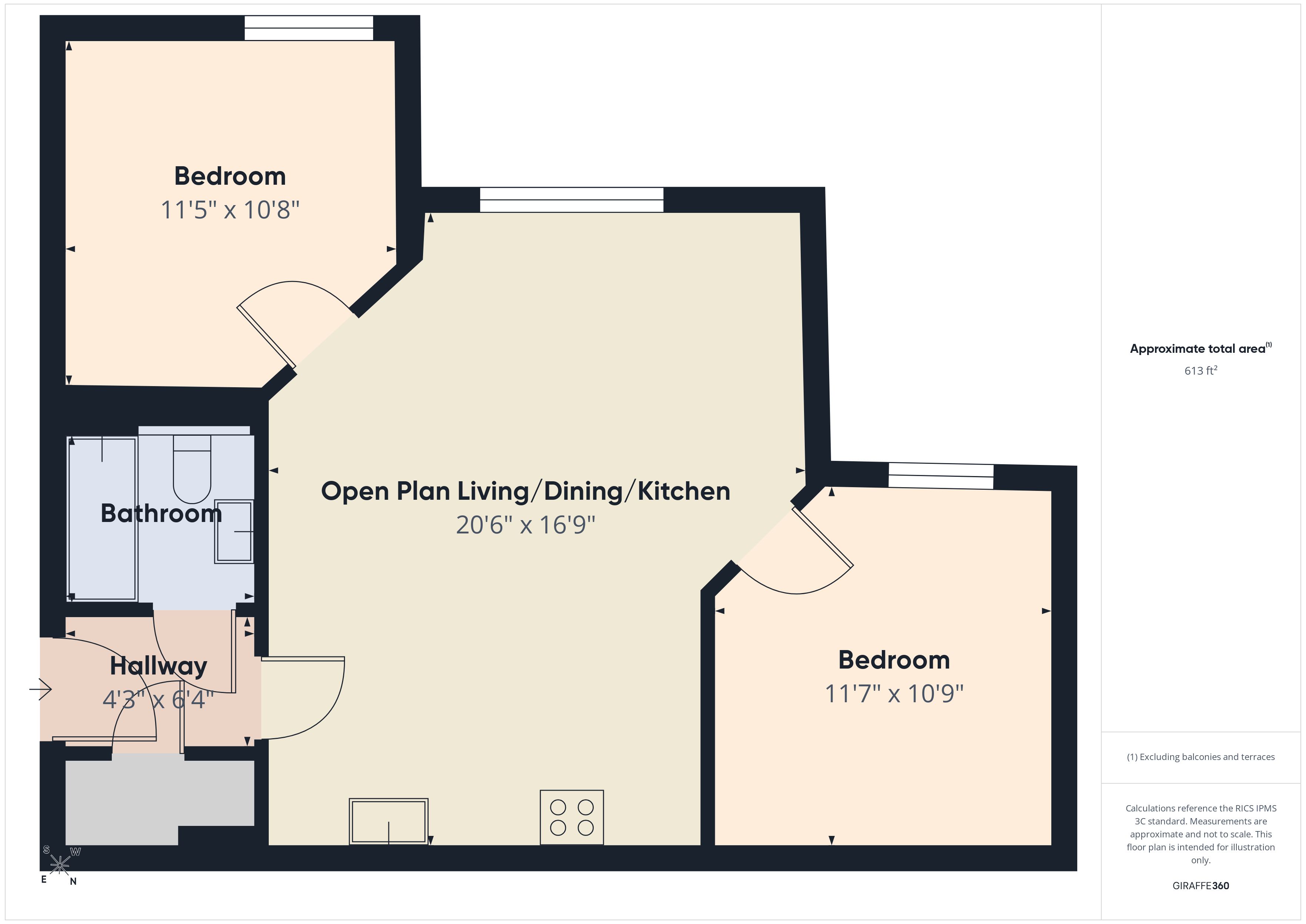 30, Brook Court, Nottingham floorplan