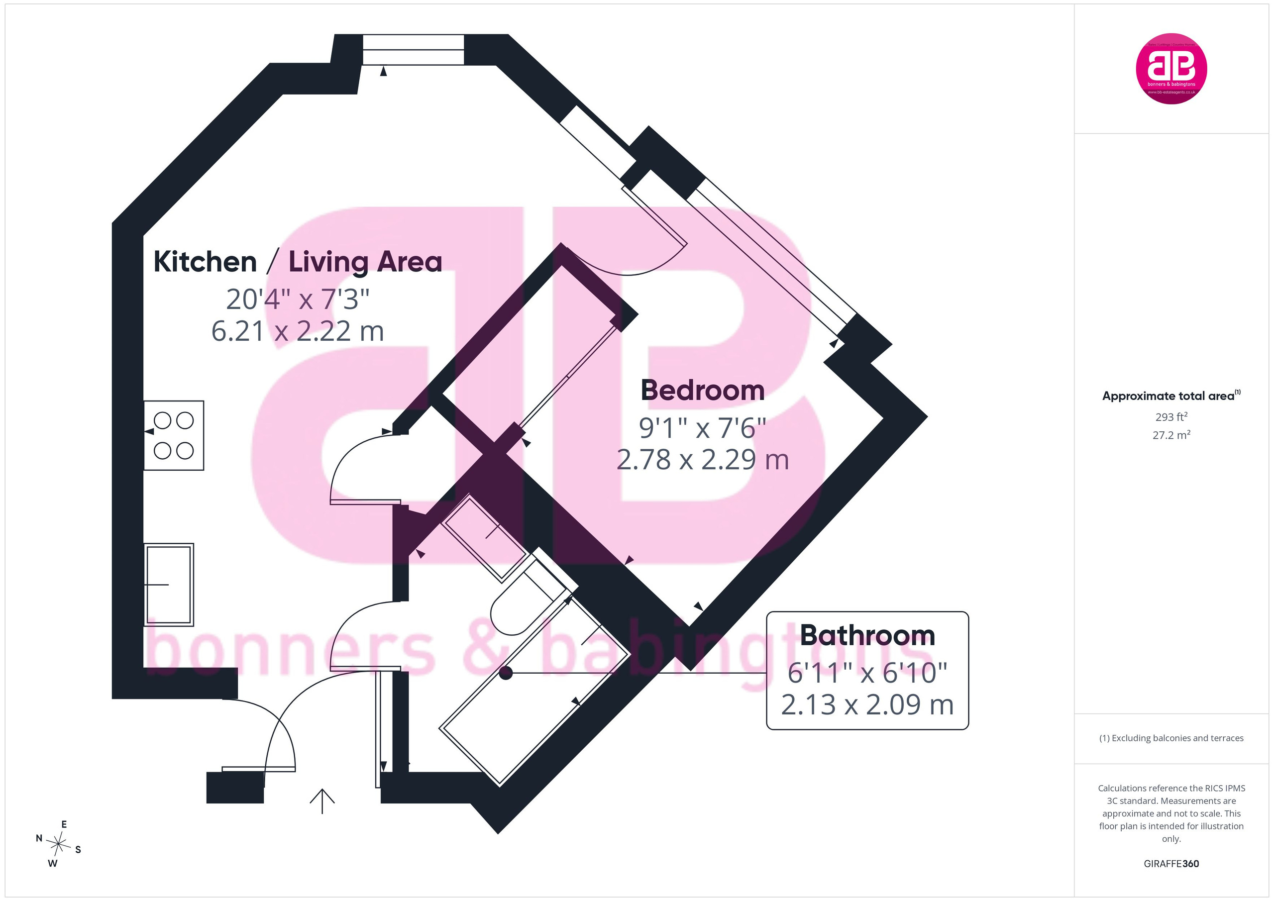 Flat 69, Slough floorplan