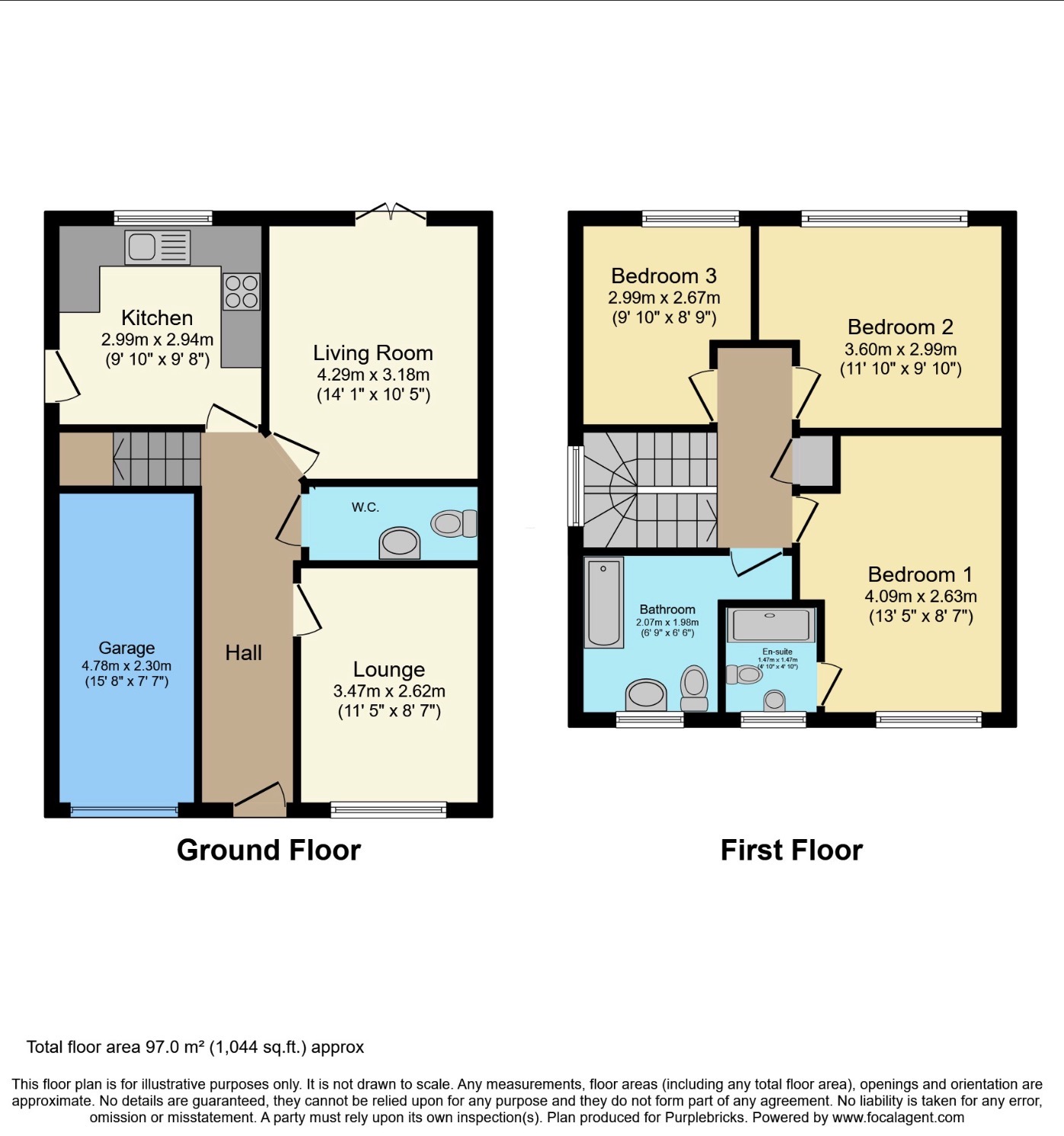 36, Suffolk Way, Worcester floorplan