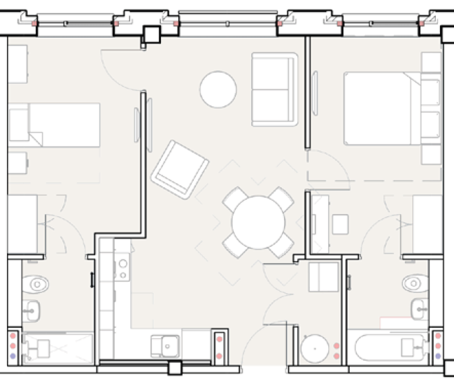 A.01.17,, The Vauxhall Residences, Liverpool floorplan