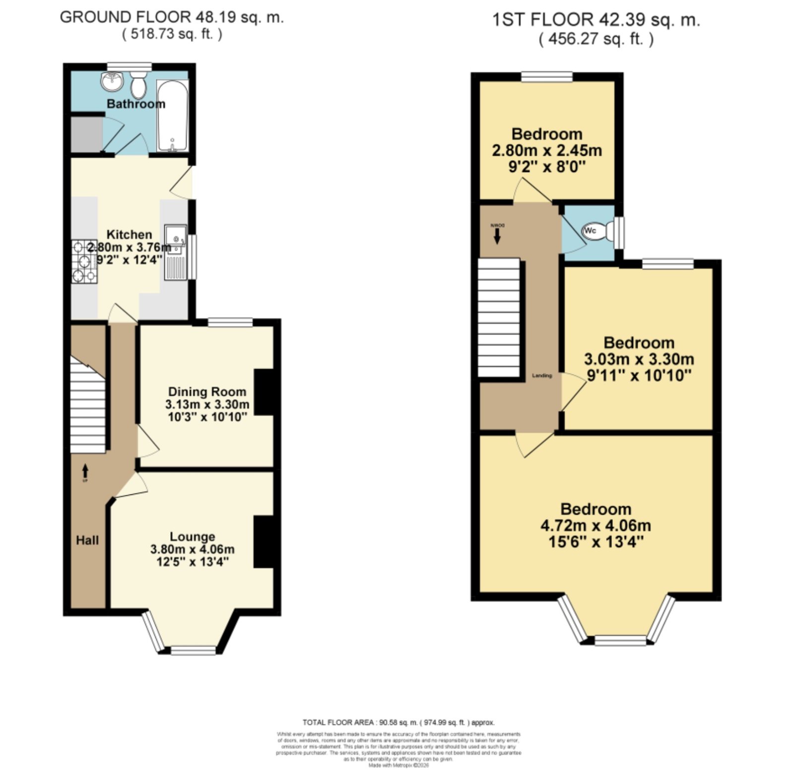 97, Morehall Avenue, Folkestone floorplan