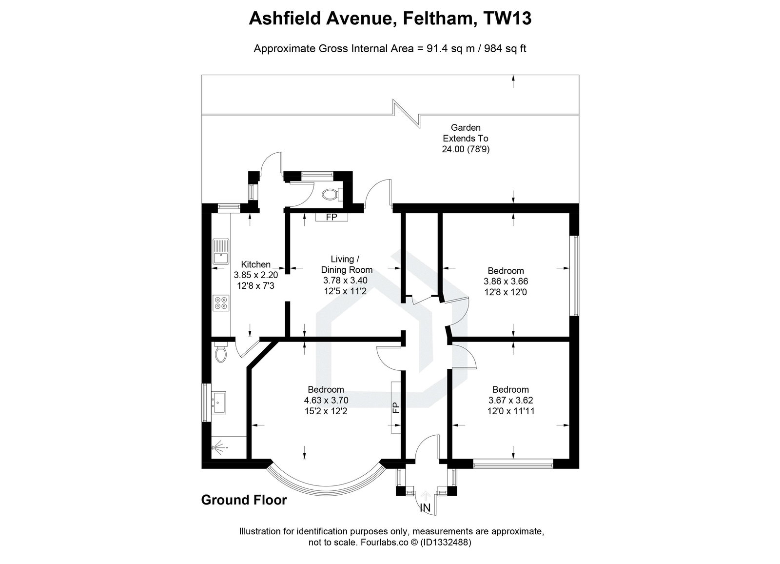 Southern Down,1, Ashfield Avenue, Feltham floorplan
