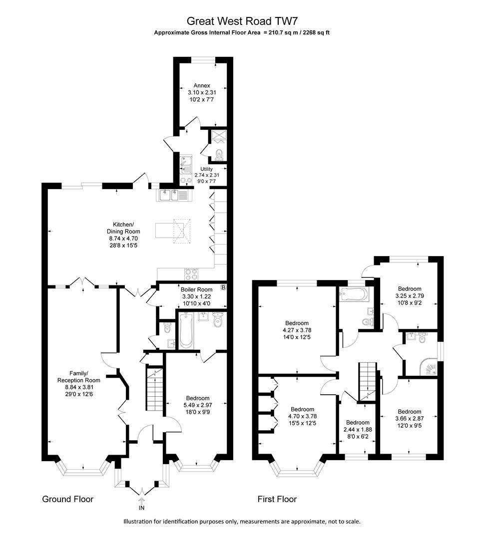 Great West Road, Osterley, Isleworth TW7, 6 bedroom semidetached house