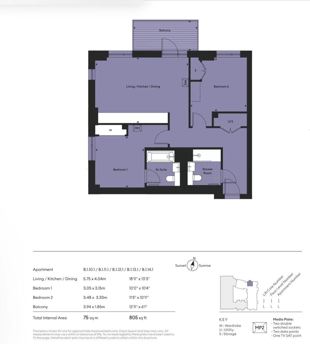 B1.10.1, Gasholder Place, London floorplan