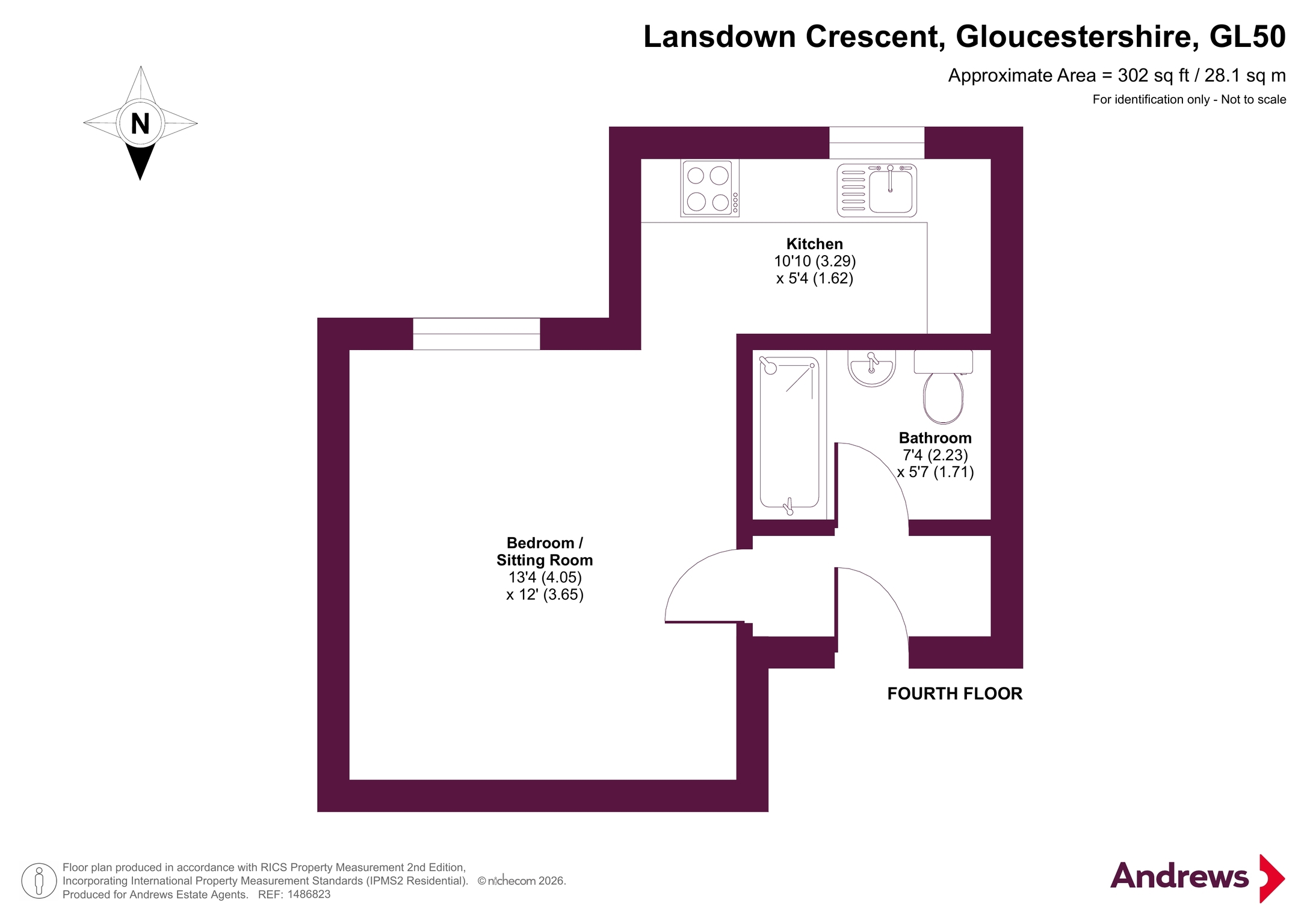 Flat 6, 18, Lansdown Crescent, Gloucestershire floorplan