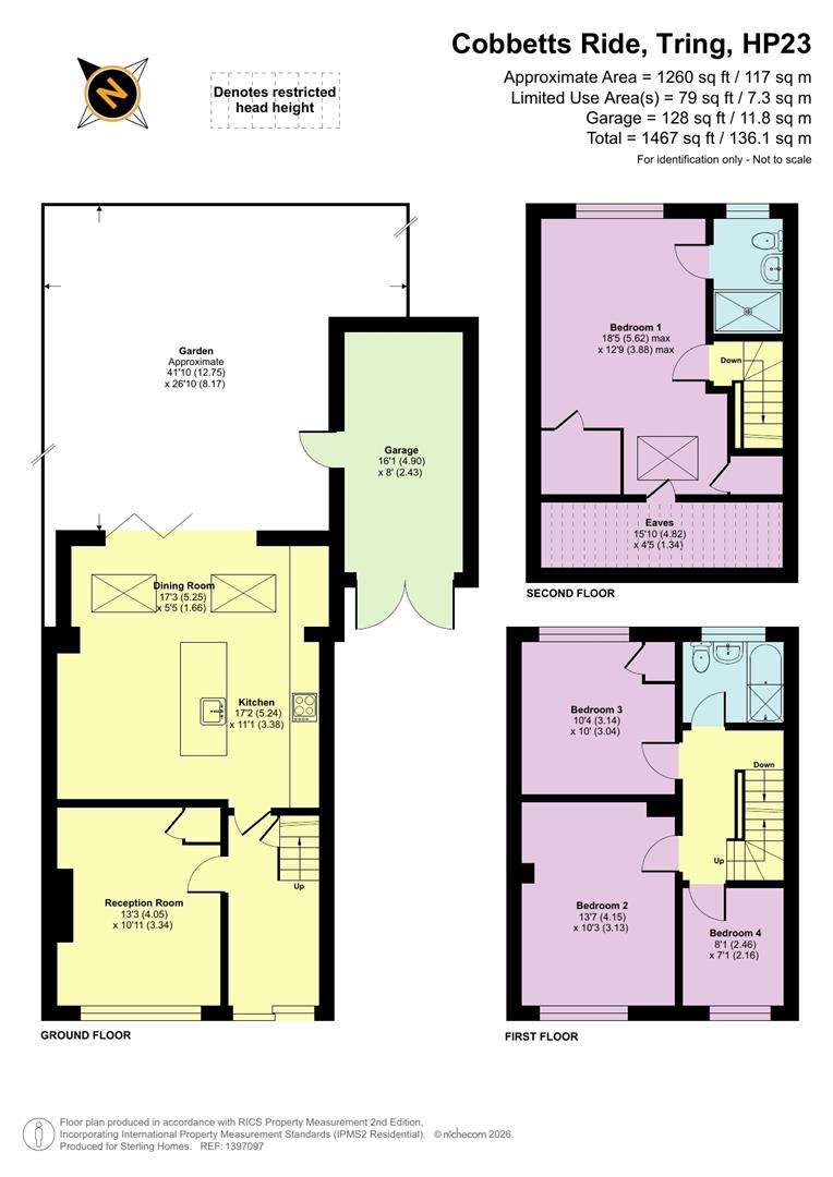 26, Cobbetts Ride, Tring floorplan
