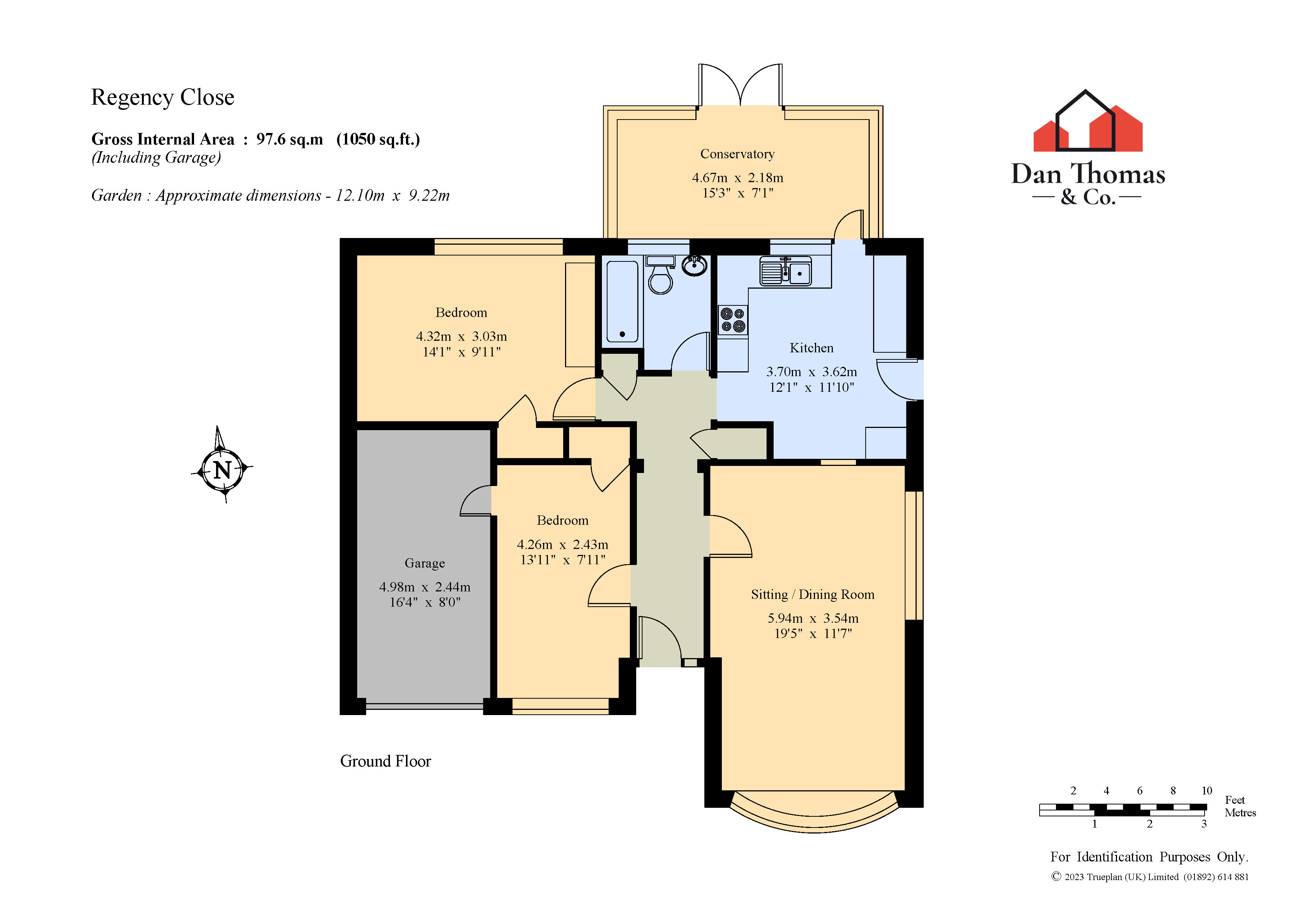 Regency Close, West Kingsdown, Sevenoaks, Kent TN15, 2 bedroom bungalow