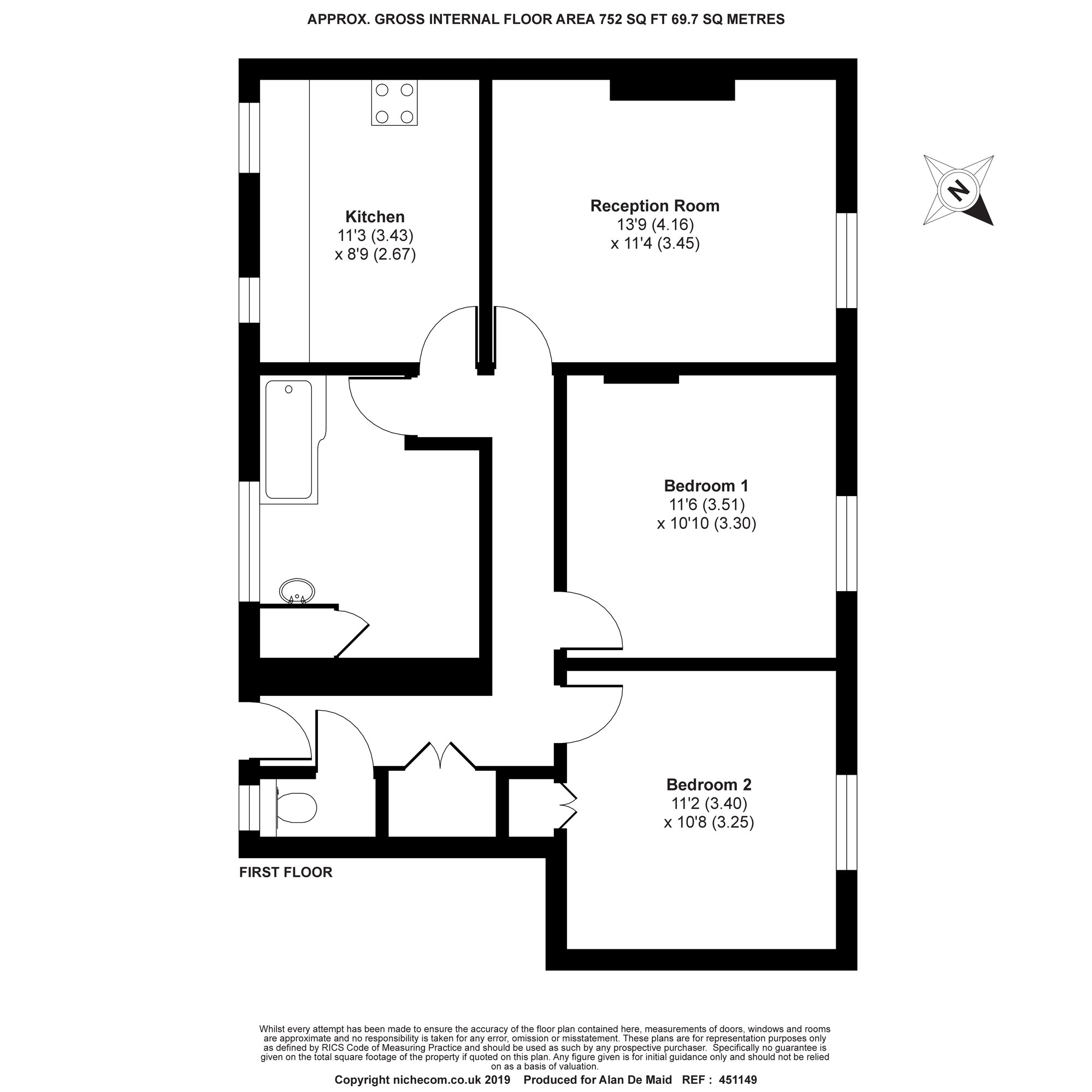 2 Bedrooms Flat to rent in Beckenham Hill Road, London SE6