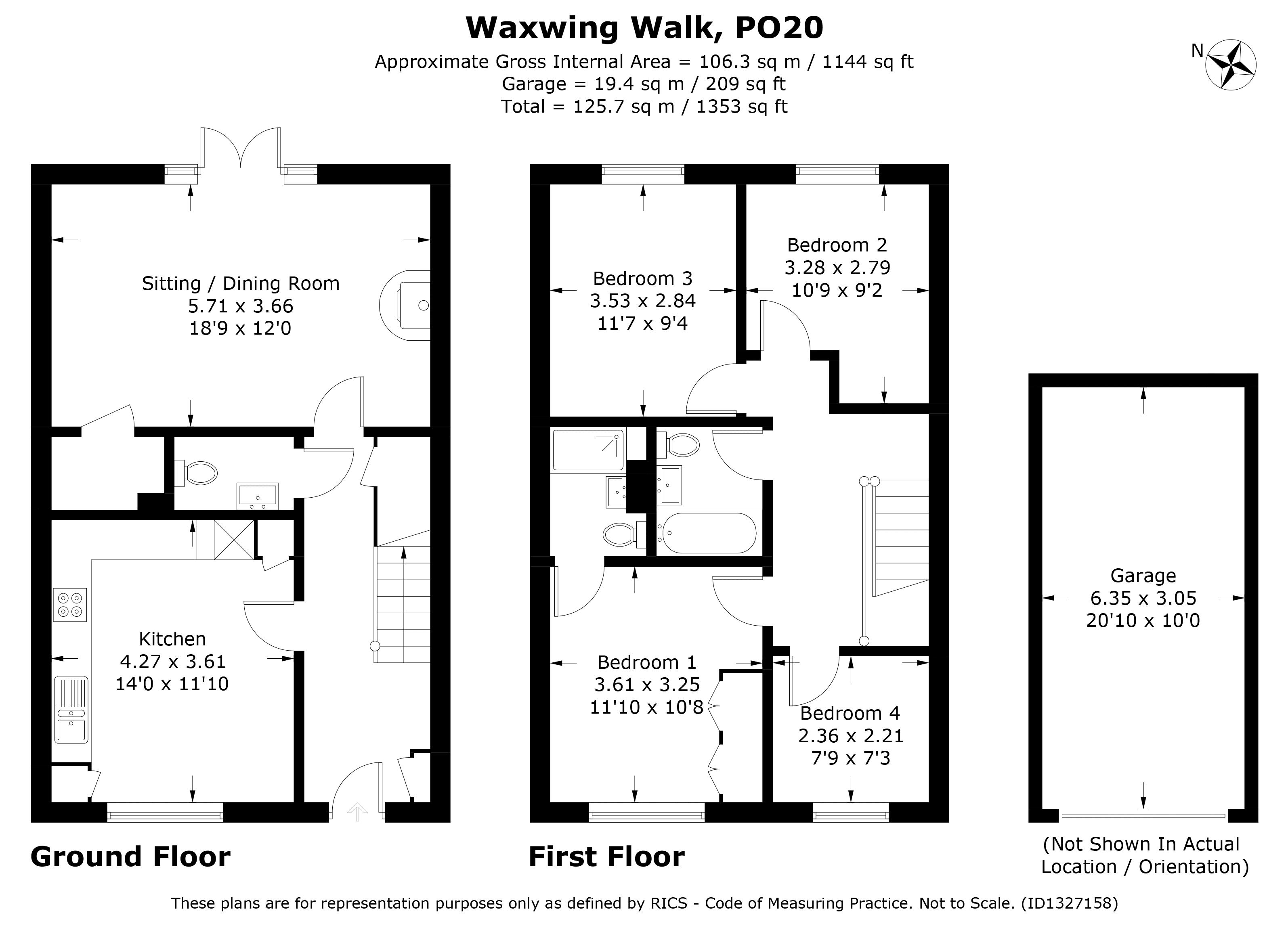 6, Waxwing Walk, Chichester floorplan
