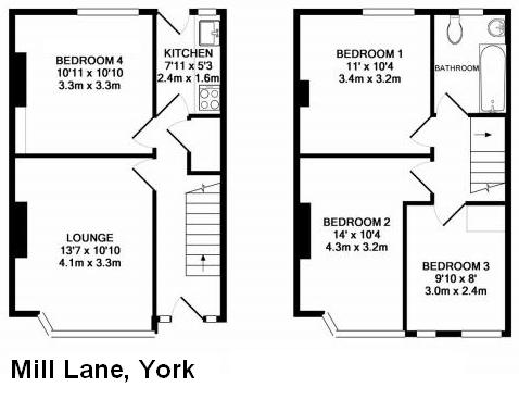 4 Bedrooms Terraced house to rent in Mill Lane, York YO31