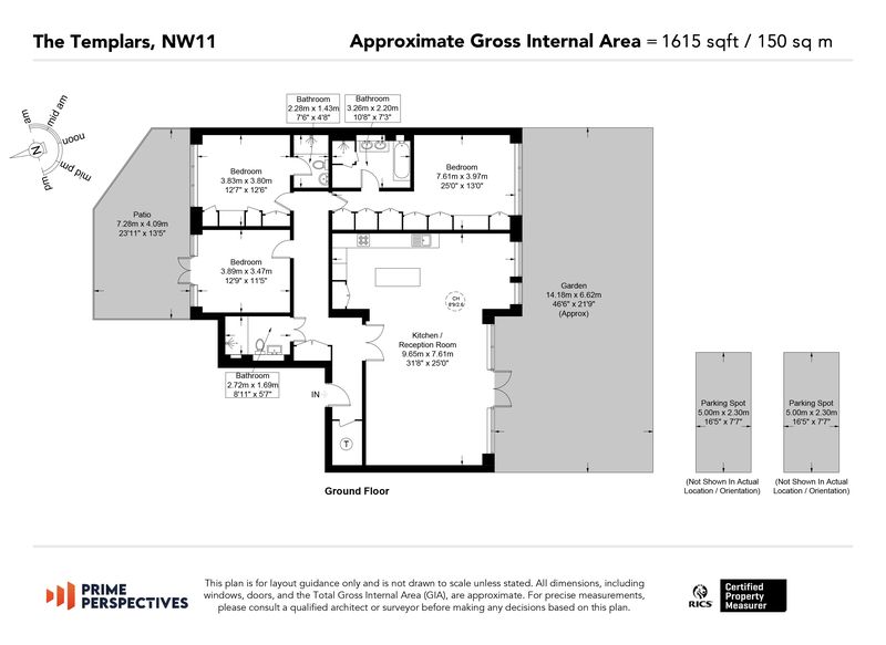 Flat One The Templars, Finchley Road, London floorplan