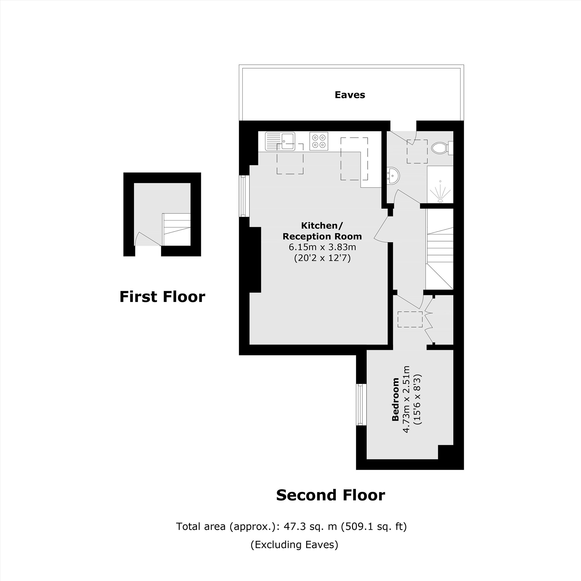 Top Floor Flat, 56, Moyser Road, London floorplan