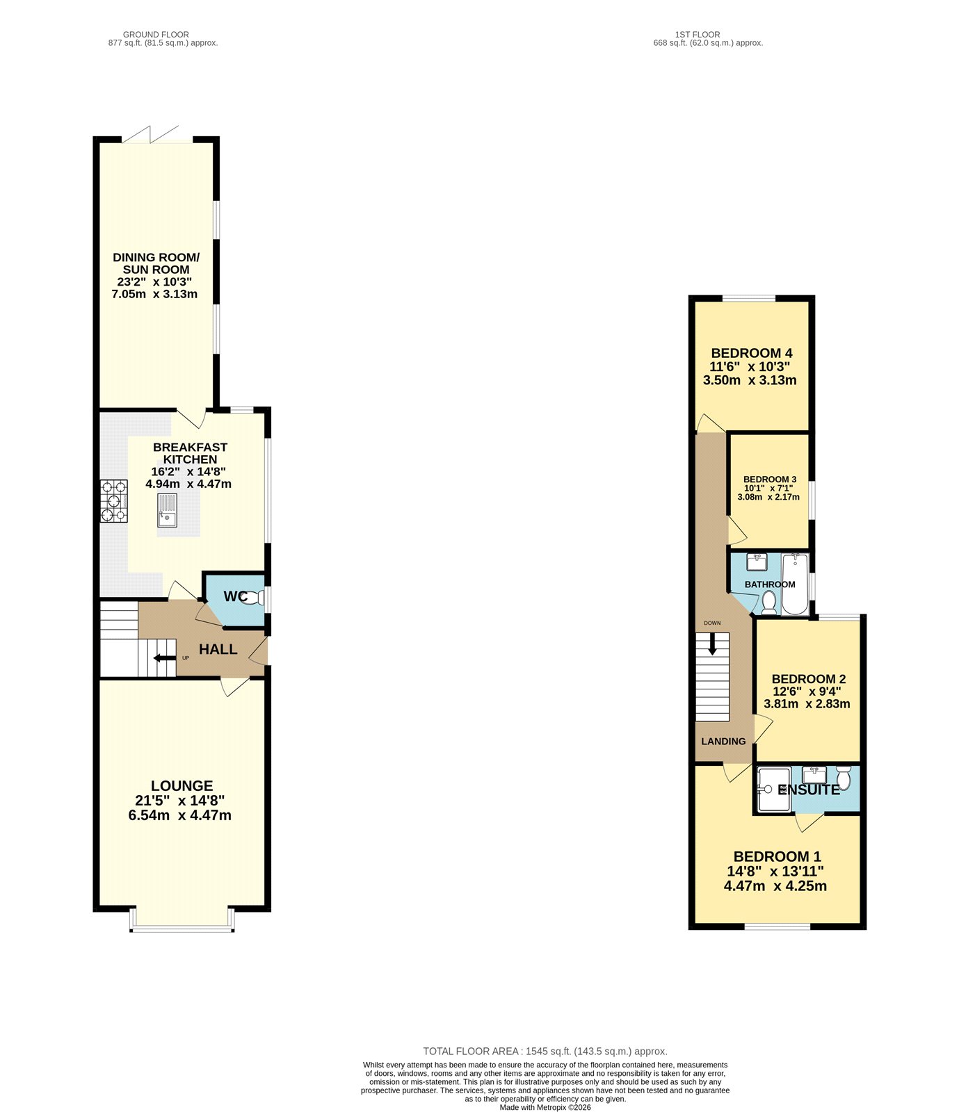 46, Park Avenue, N E Lincs floorplan
