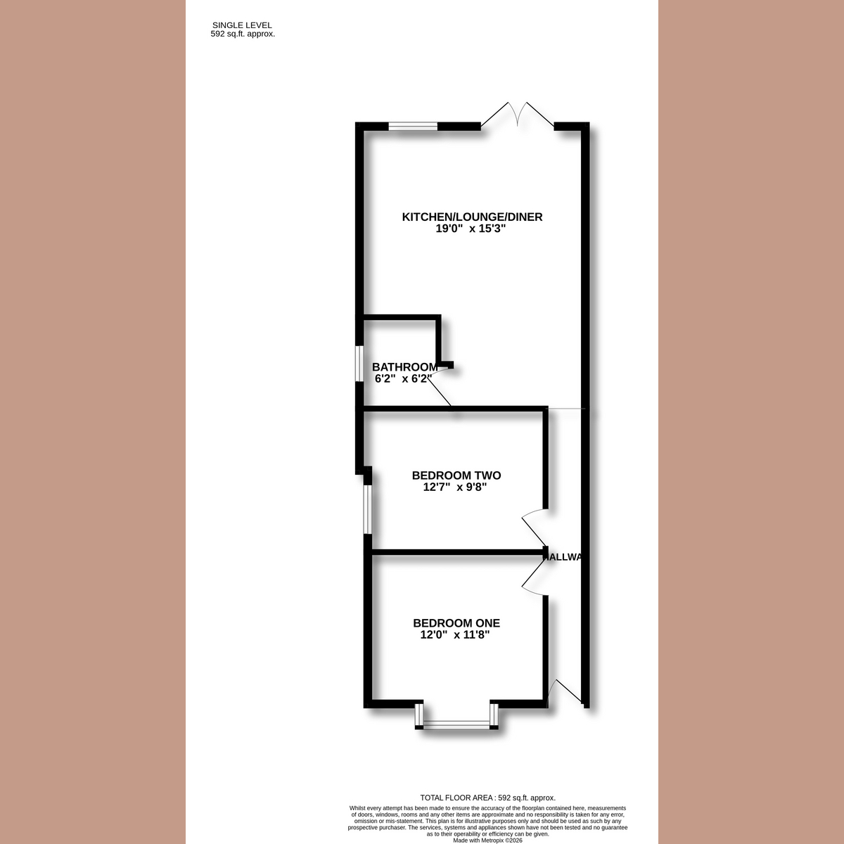 61, Church Road, Benfleet floorplan