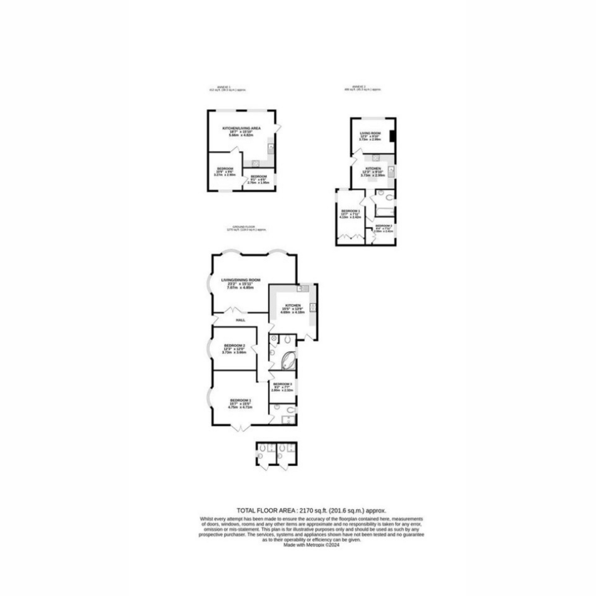 Swiss Cottage, Bangors Road North, Iver floorplan