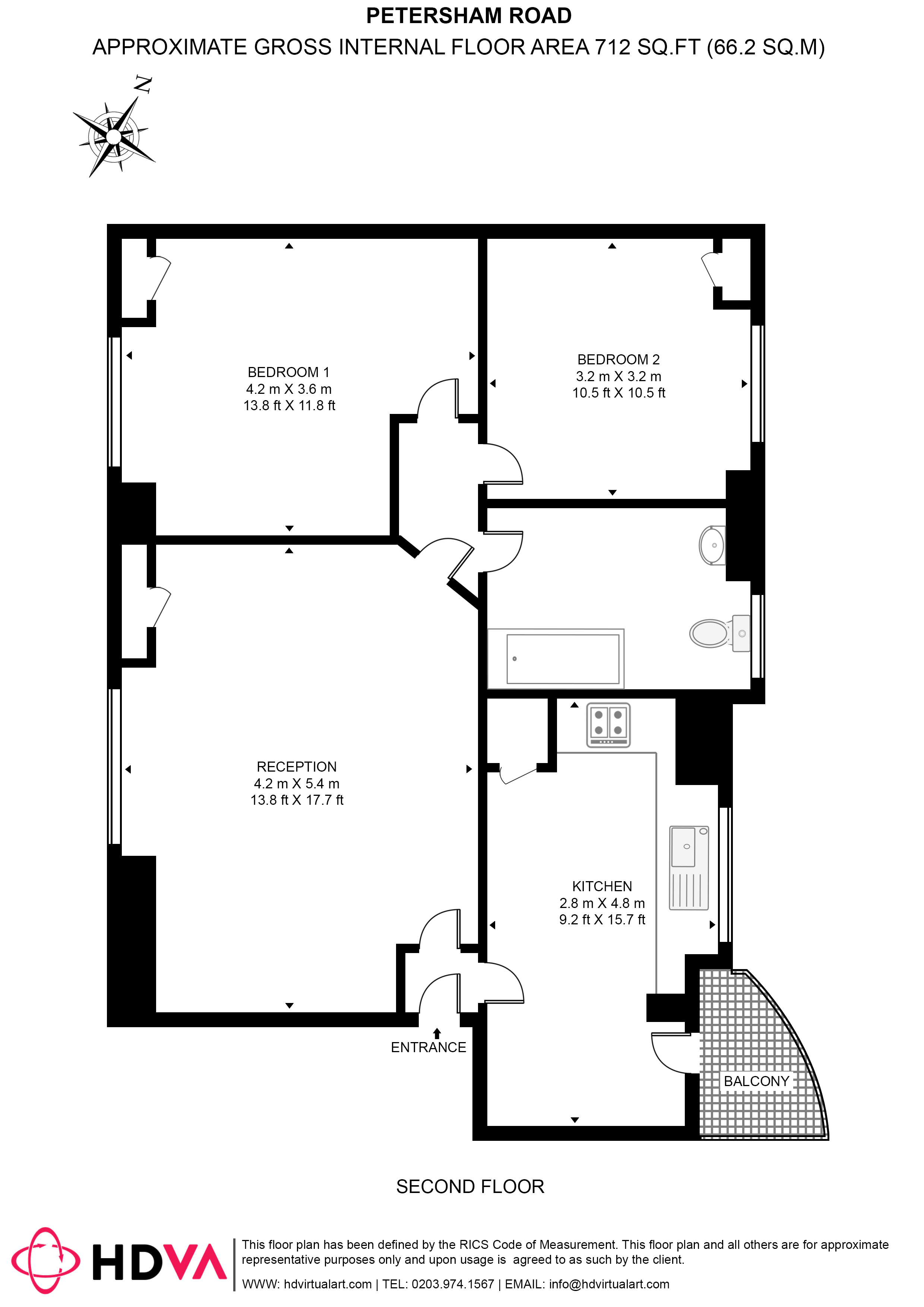 Petersham Road, Richmond floorplan