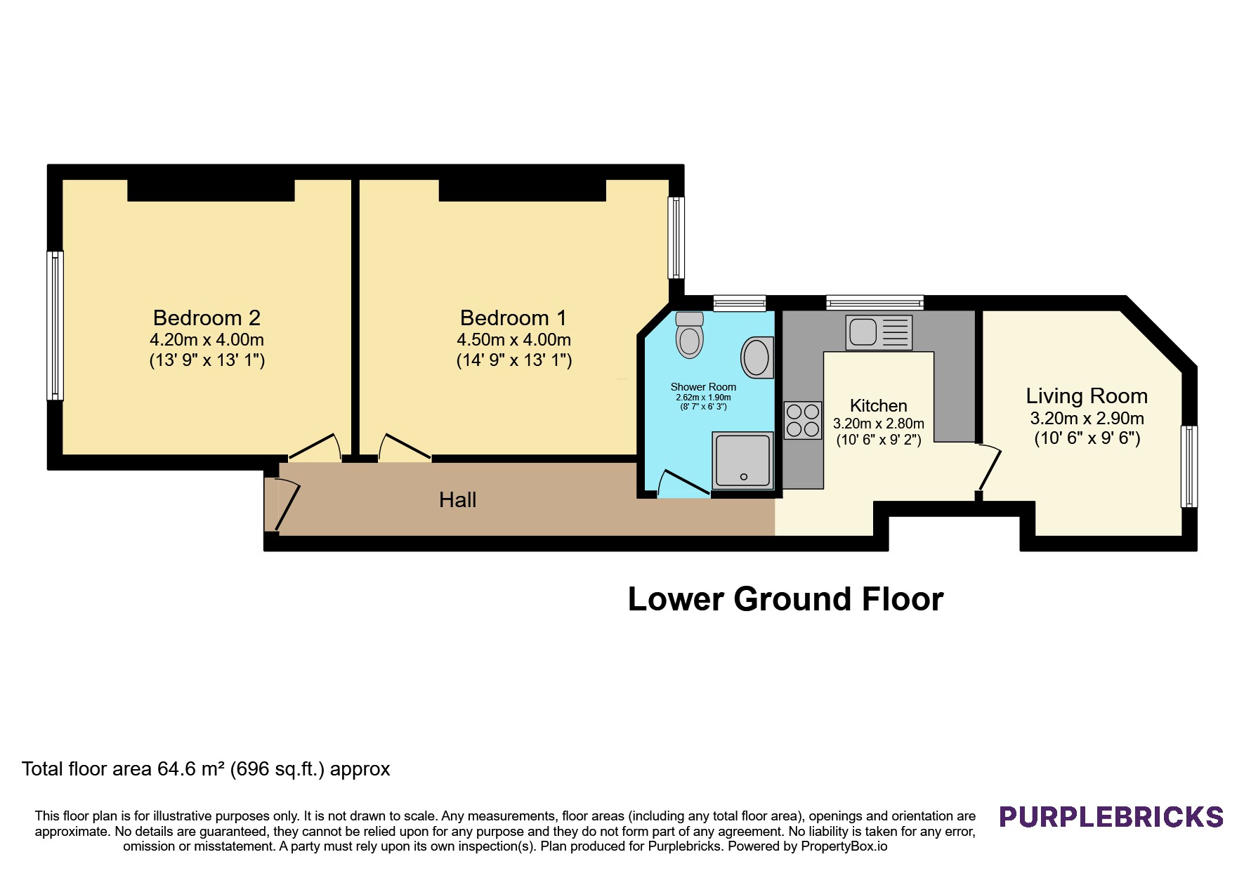 Flat 21/Cleveland Mansions, Widley Road, London floorplan