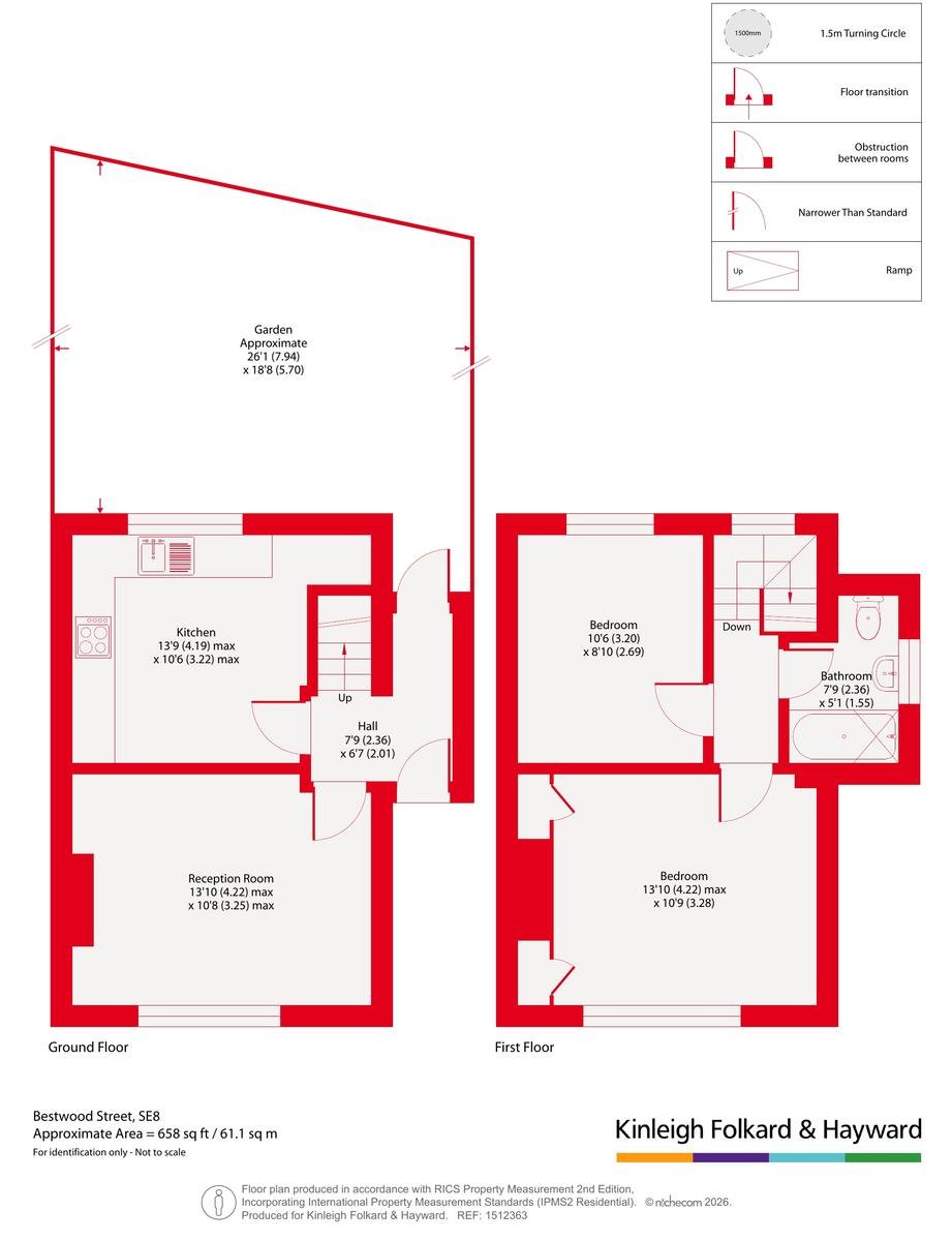 2, Bestwood Street, London floorplan