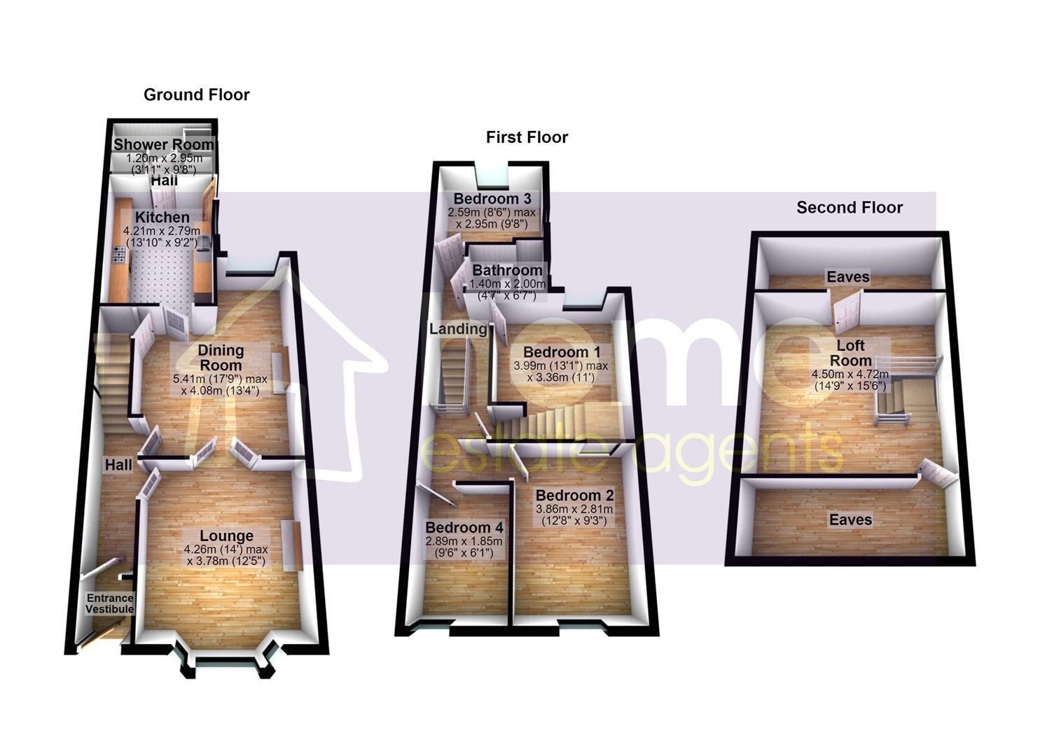 23, Queen Square, Ashton-Under-Lyne floorplan