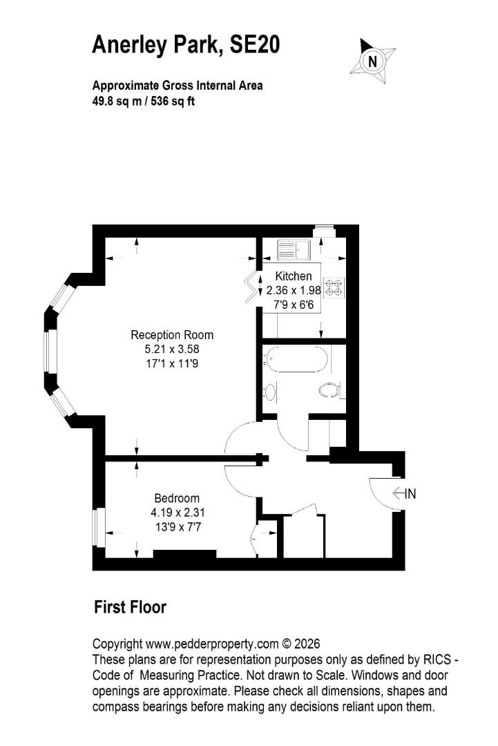 Flat 5, 20, Anerley Park, London floorplan